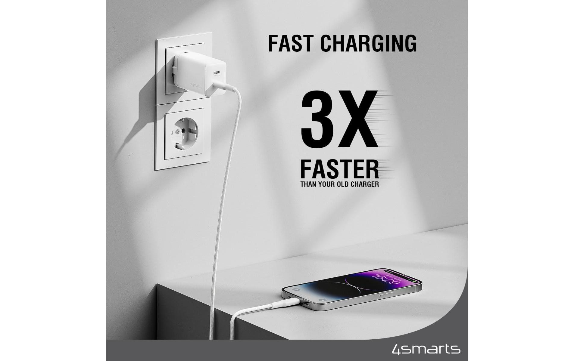 4smarts USB-Ladegerät »PDPlug Dual 2x USB-C 45 W GaN«