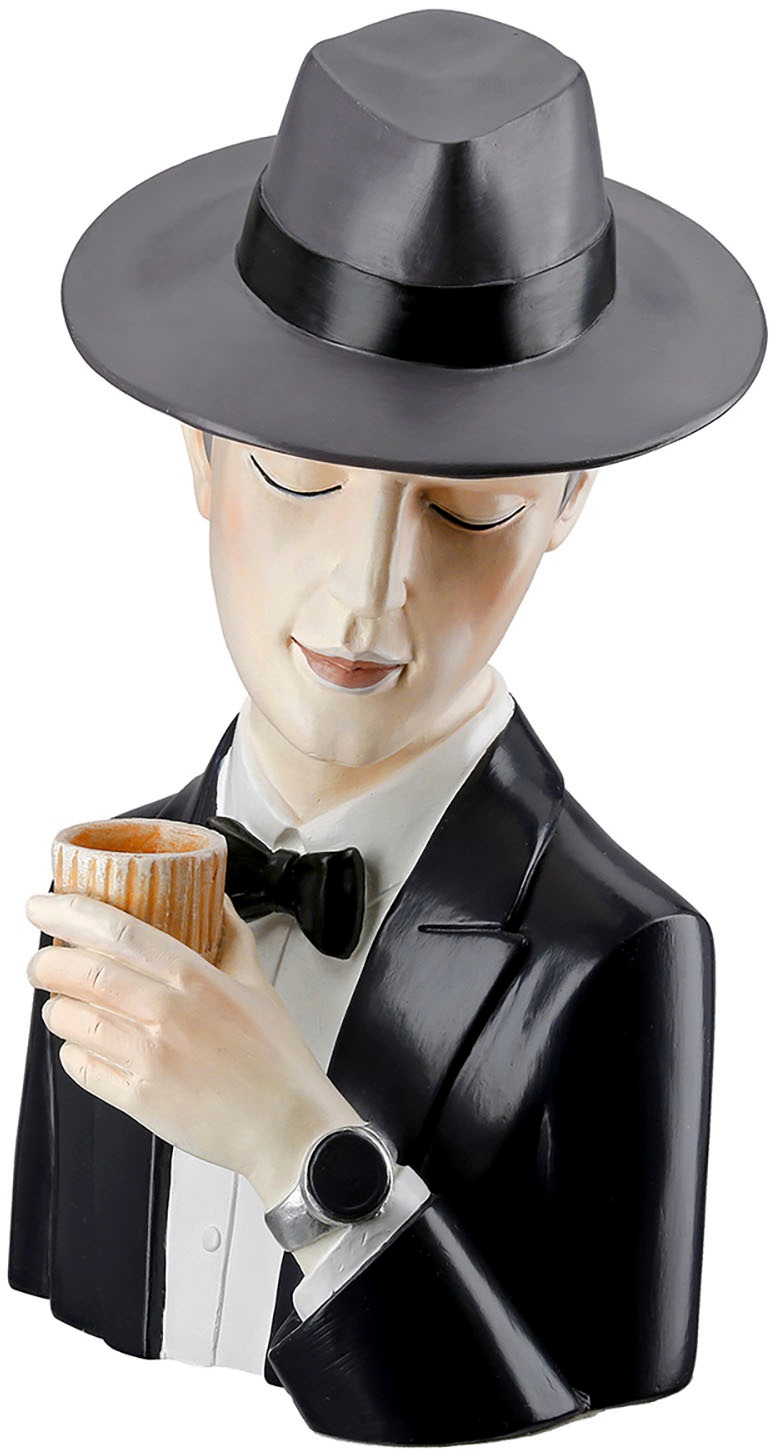 Casablanca by Gilde Dekofigur »Figur  Gentlemam« Handbemalt in Grau und Schwarz