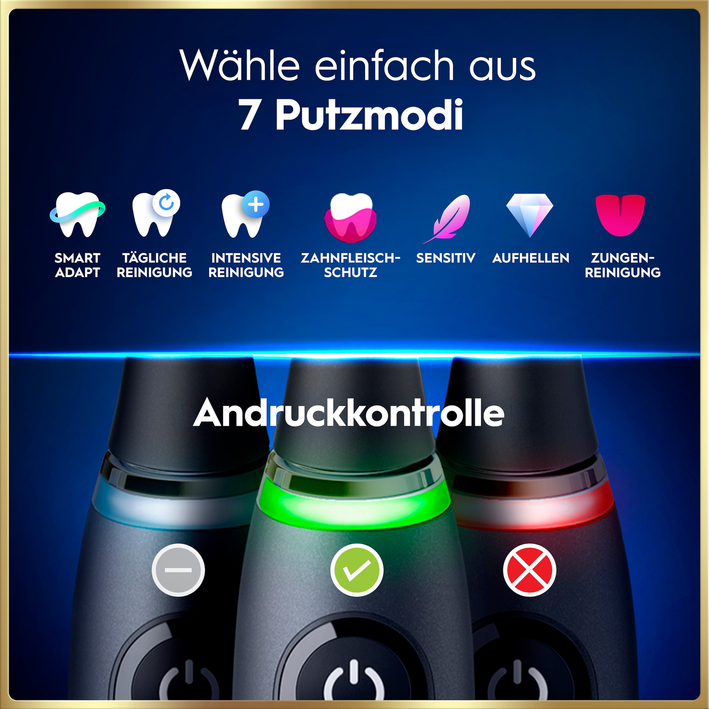Oral-B Brosse à dents électrique »iO 9 Duopack« 3 cuis Aufsteckbürsten avec technologie magnétique, 7 modes de nettoyage, écran couleur et étui de voyage avec charge