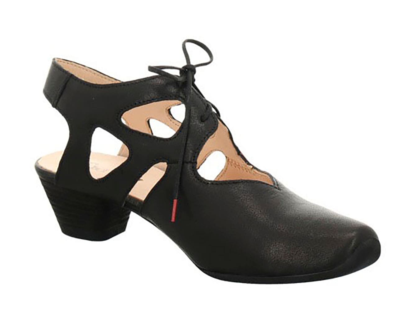 Think! Slingpumps »DAMEN«, Schnürpumps, Sommerschuh, Trichterabsatz, mit feiner Musterung