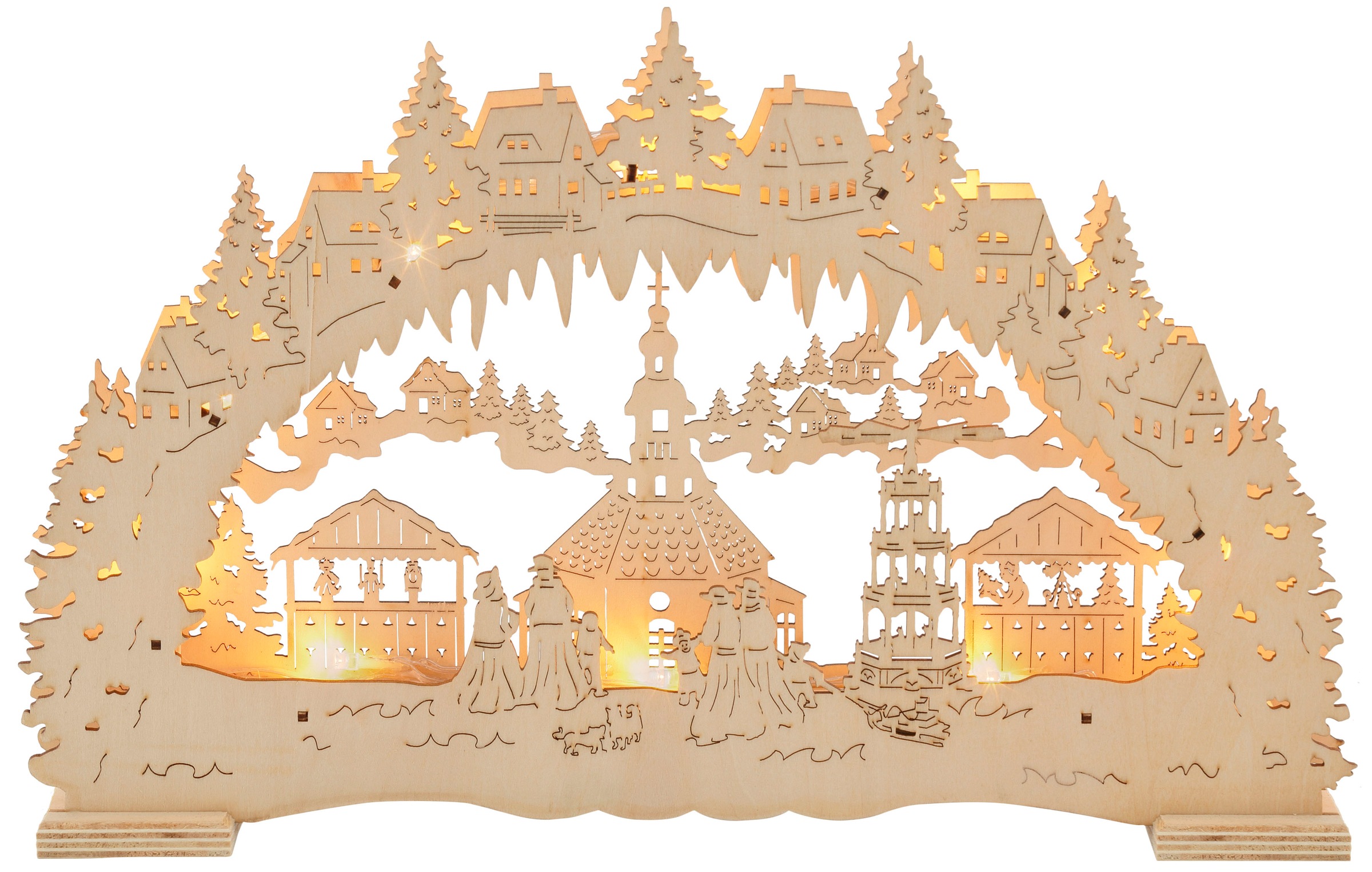 Image of Home affaire Schwibbogen »LED Weihnachtsleuchter«, Breite ca. 43 cm bei Ackermann Versand Schweiz