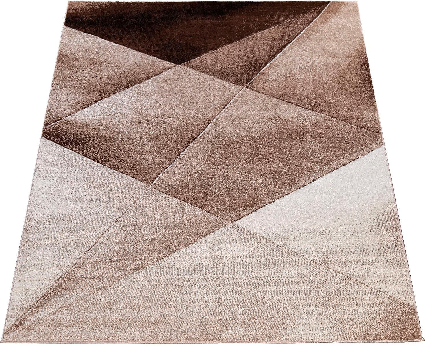 Image of Paco Home Läufer »ECE 922«, rechteckig, 14 mm Höhe, Teppich-Läufer, Kurzflor, modernes geometrisches Design, ideal im Flur & Schlafzimmer bei Ackermann Versand Schweiz