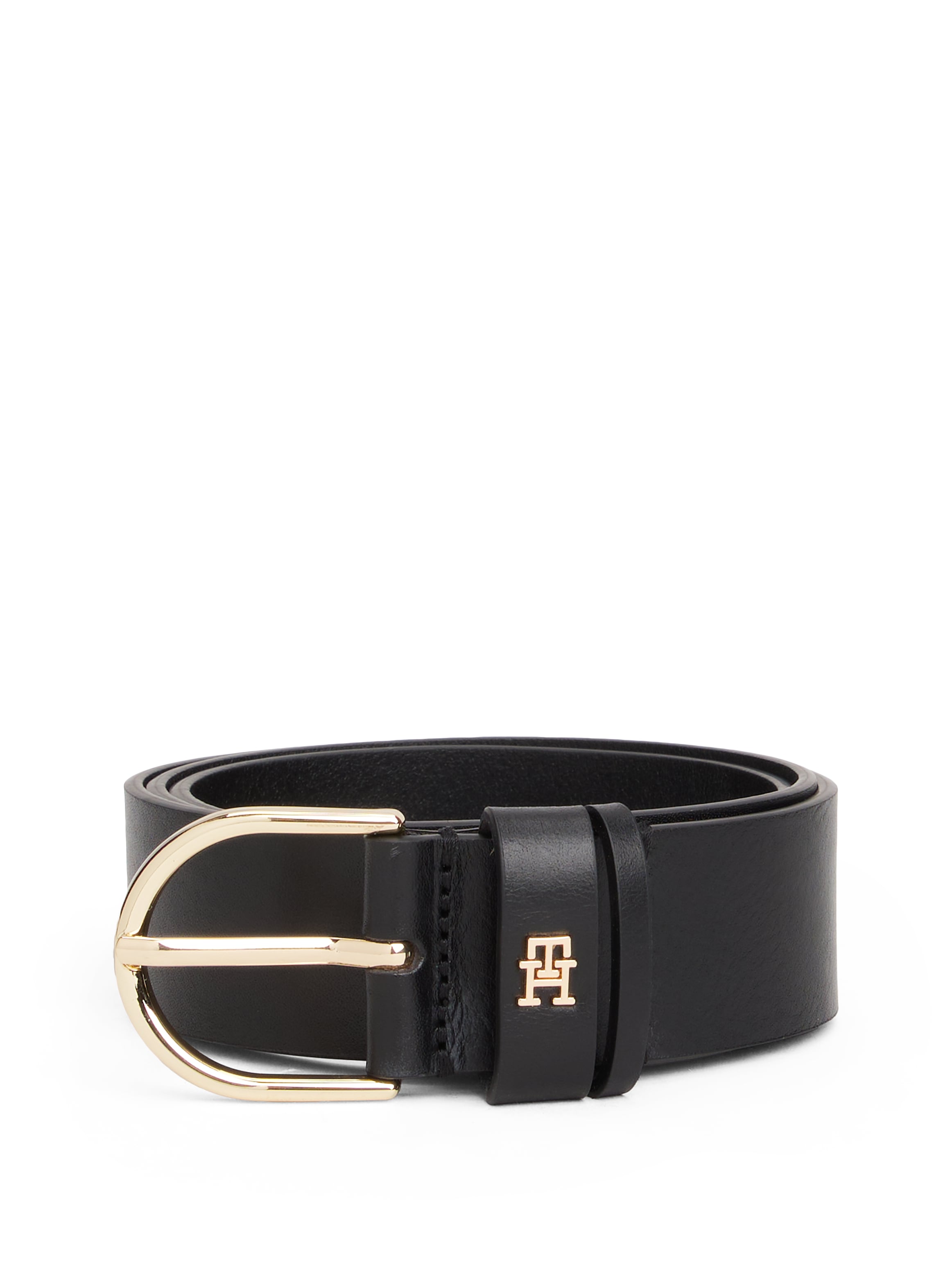 Image of Tommy Hilfiger Ledergürtel "ESSENTIAL EFFORTLESS 3,5 cm breit" Damengürtel, 3,5 cm breit, casual und Jeans, ovale Einfachdornschliesse