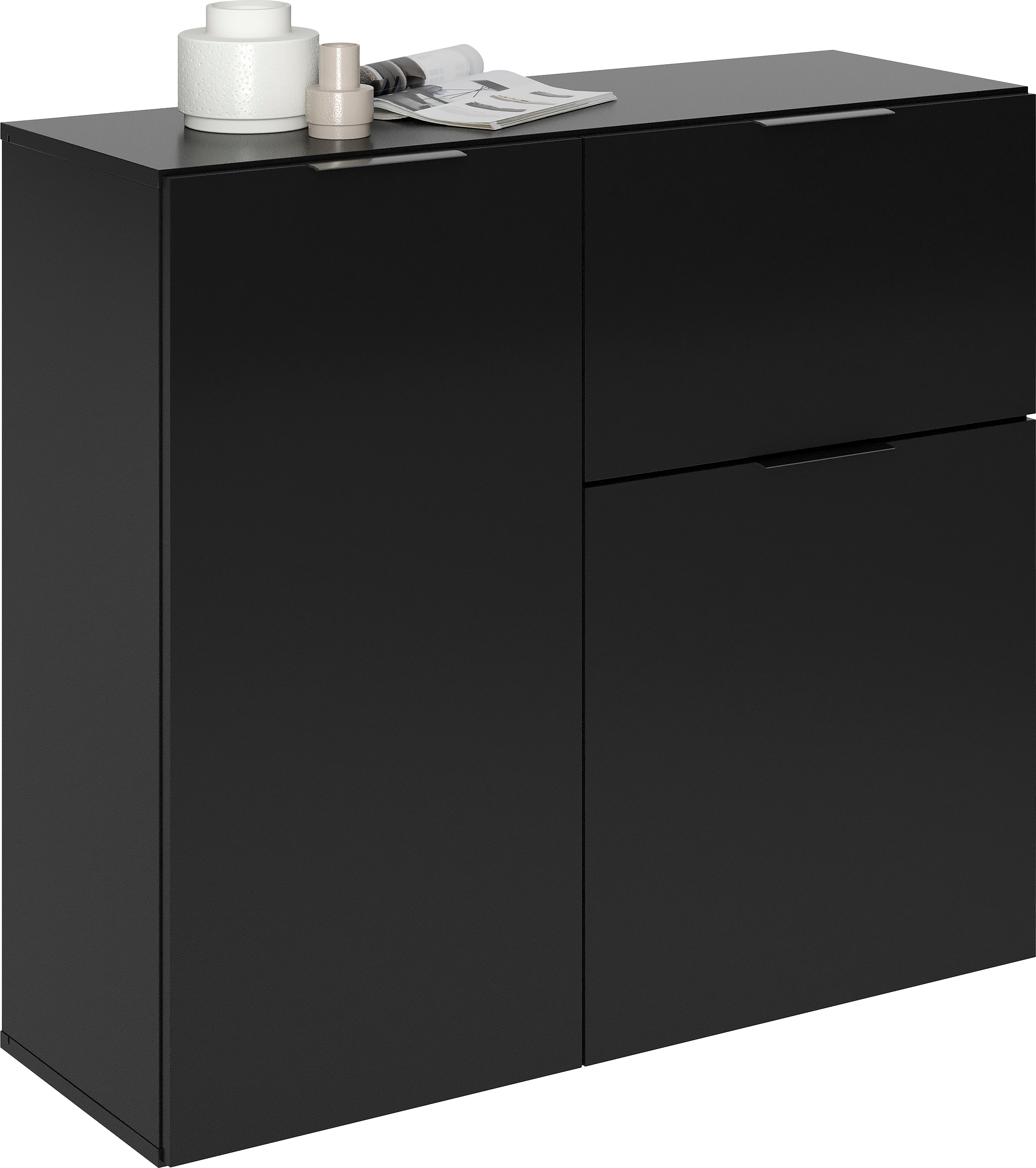 FMD Kommode »Dark« mit Schublade, verstellbare Einlegeböden, Breite ca. 89 cm