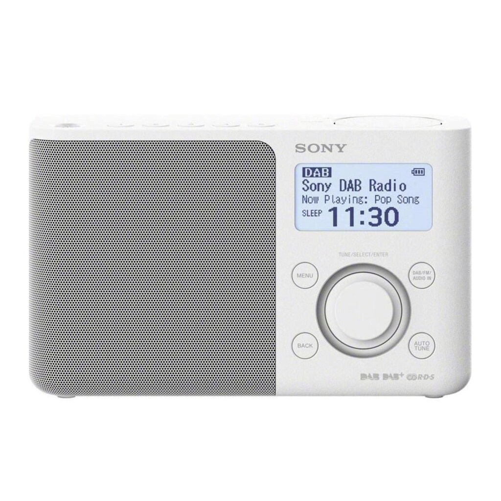 Sony Digitalradio (DAB+) »weiss, DAB+-Radio«, (Digitalradio (DAB+)-FM-Tuner)