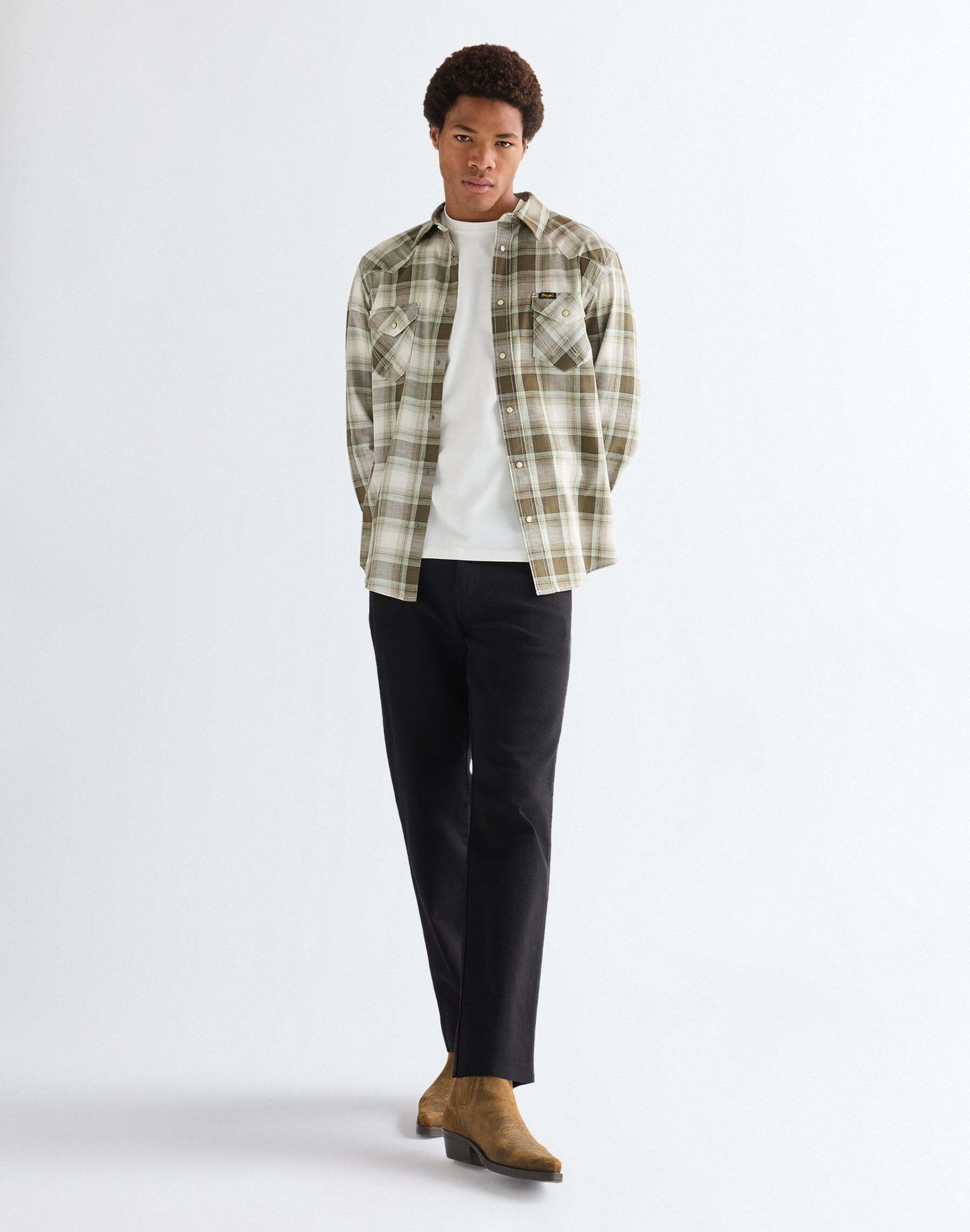 Wrangler Langarmhemd »WRANGLER Langarmhemd Western«