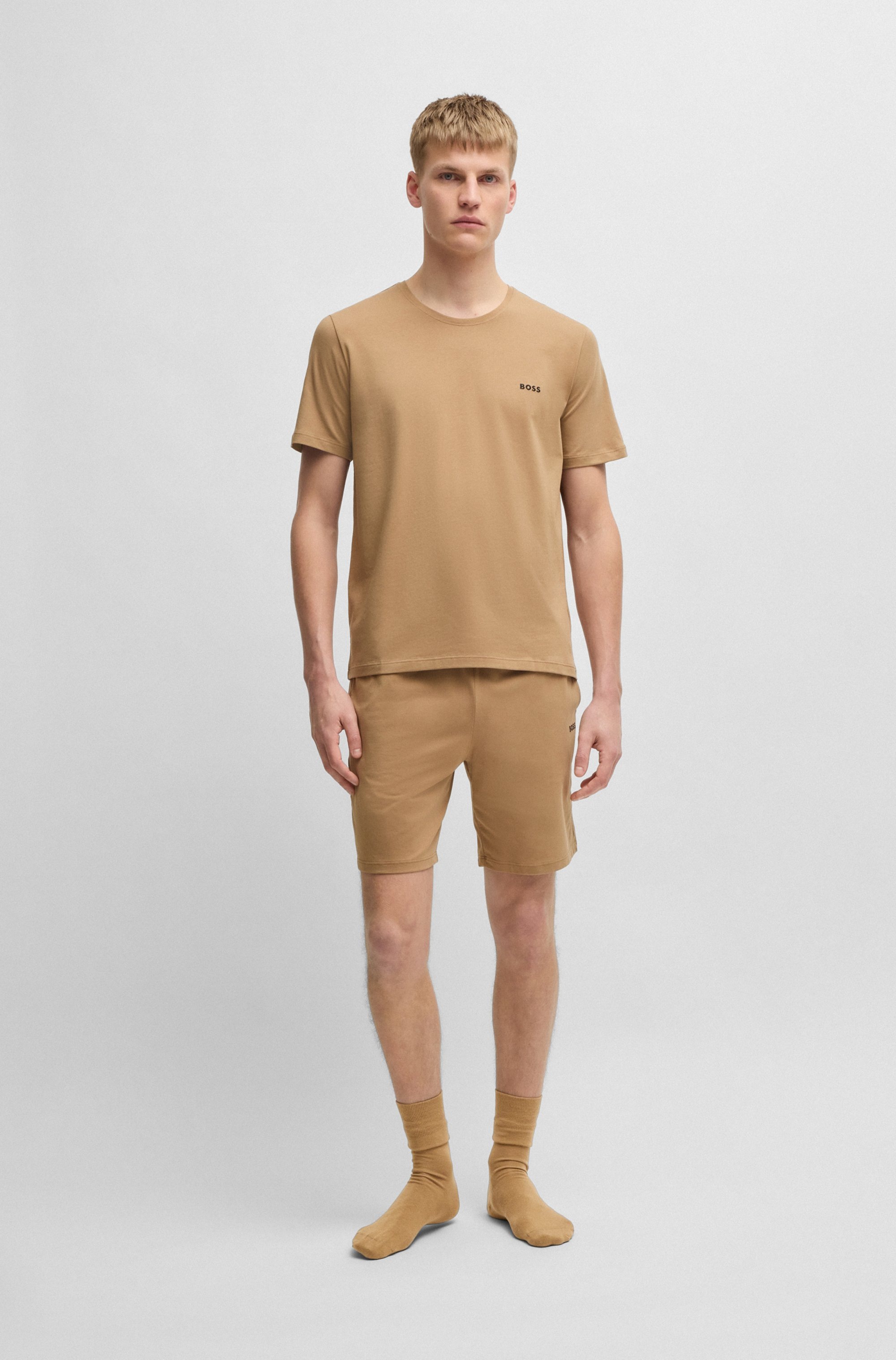 BOSS »Mix&Match T-Shirt R« mit Logostickerei