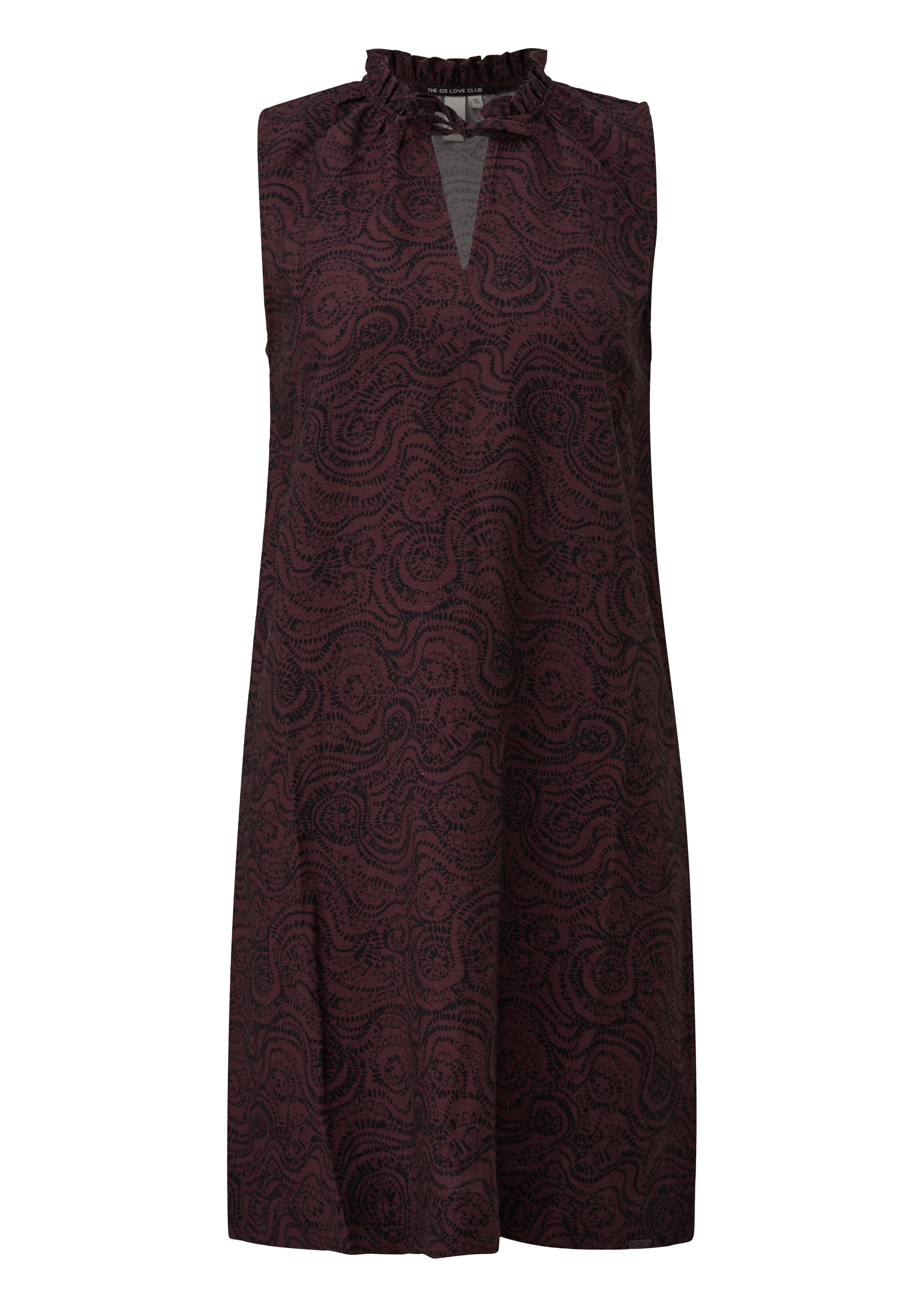 QS Robe imprimée Sans poches Robe d'été avec motif graphique