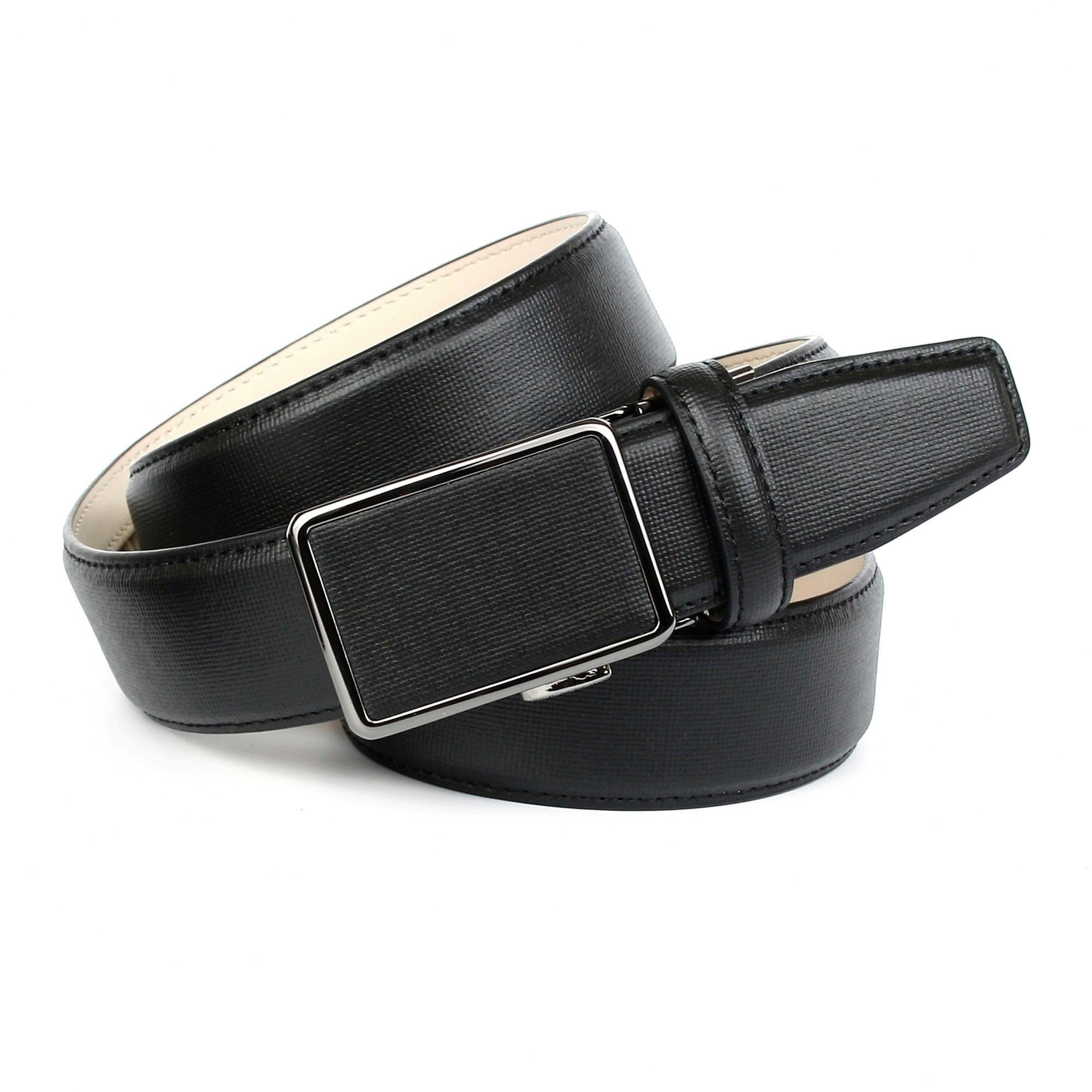 Image of Anthoni Crown Ledergürtel, mit Leinenstoffmuster, Anzuggürtel bei Ackermann Versand Schweiz