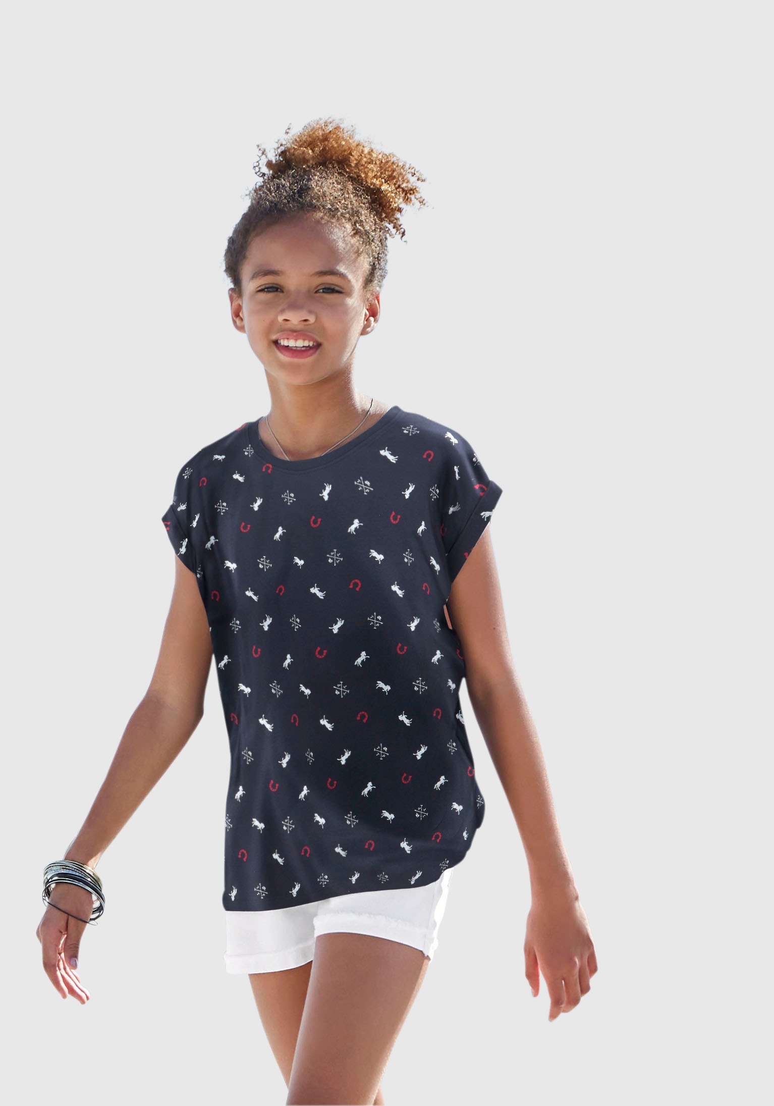 Image of TOM TAILOR Polo Team T-Shirt, mit kleinem Ärmelaufschlag bei Ackermann Versand Schweiz