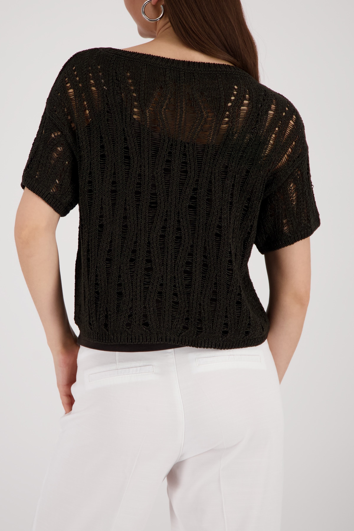 Monari Ajourpullover »Pullover Ajour« Regular fit mit Ajour-Strick