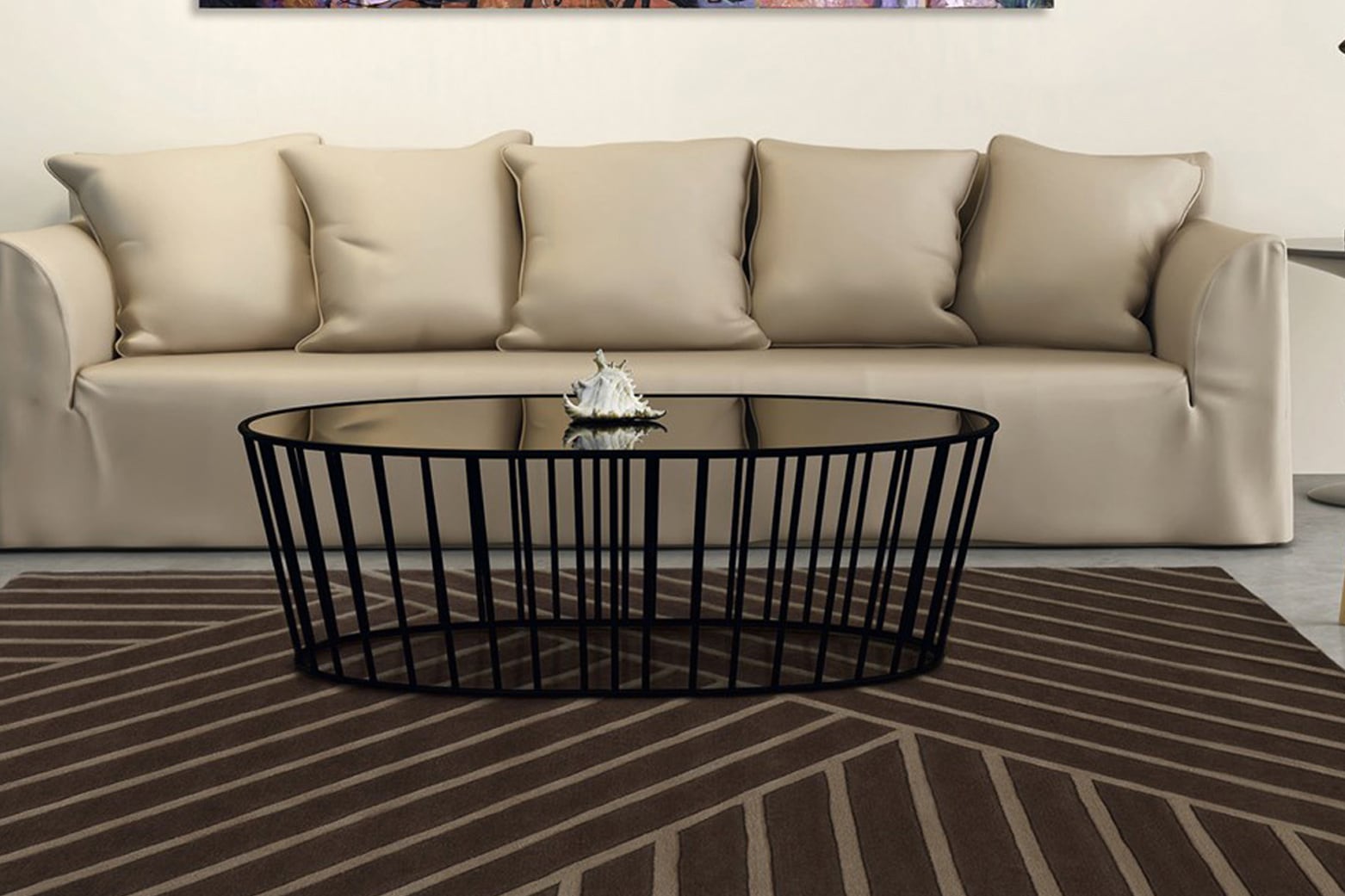 Image of calo-deluxe Teppich "Vilea 5036" rechteckig 15 mm Höhe Wohnzimmer