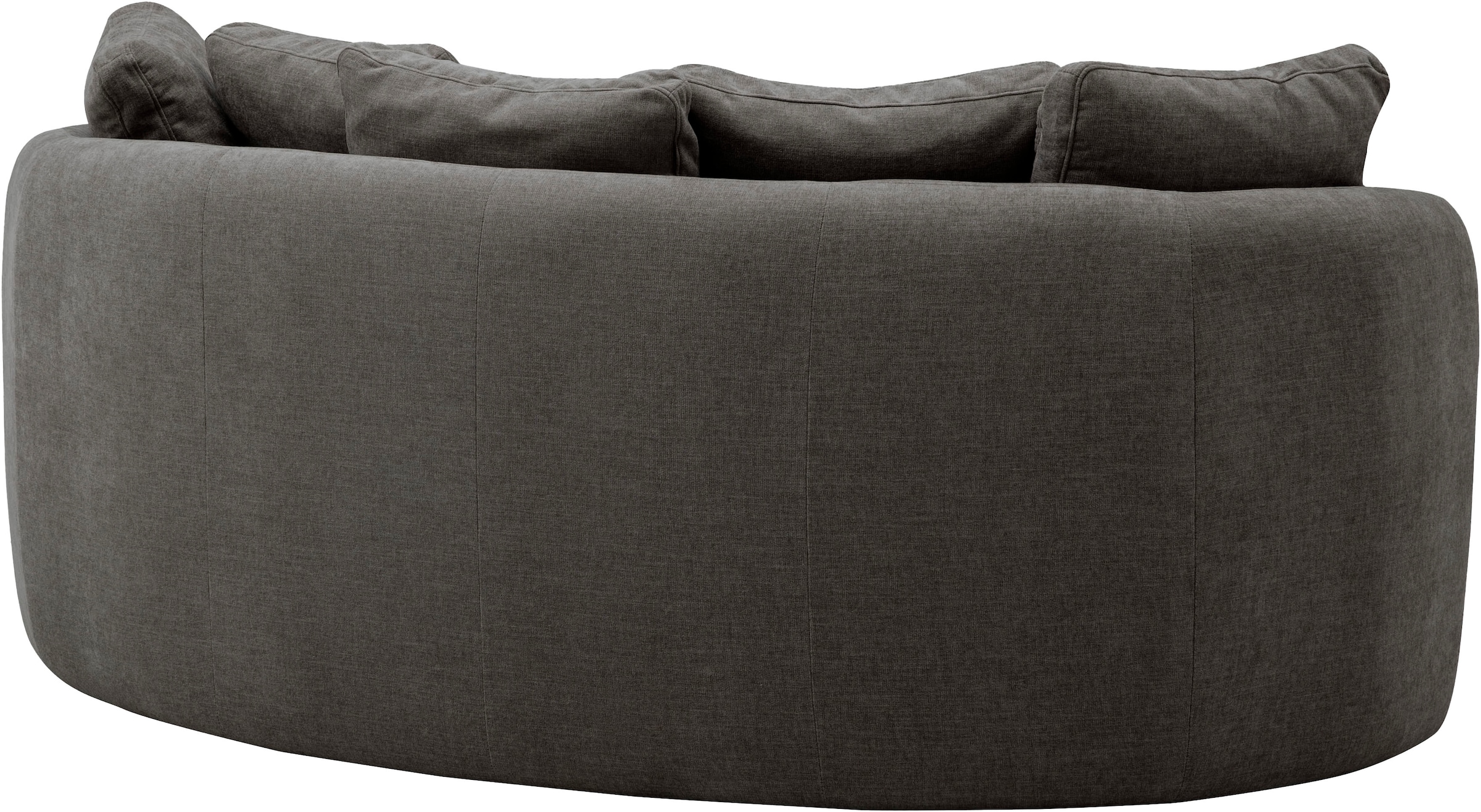 GOODproduct 2,5-Sitzer »Kaarl, rundes Loungesofa, Sofa mit Kissen, perfekt gepolstert« Webstoff, in fünf Farben, zeitloses Design, inkl. 5 Rückenkissen