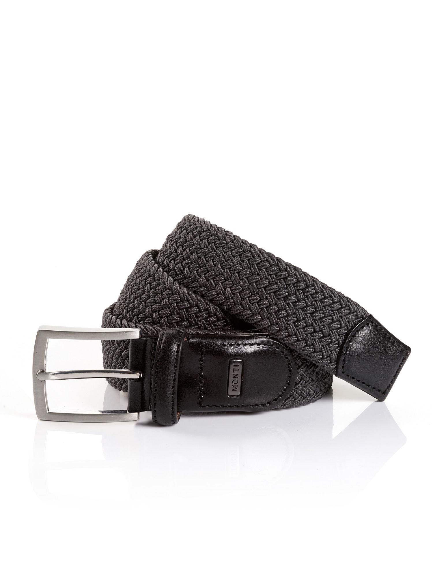 Image of MONTI Flechtgürtel "HAMBURG" 3,5 cm breit, Elastischer Flechtgürtel, Casual-Business-Sportiv