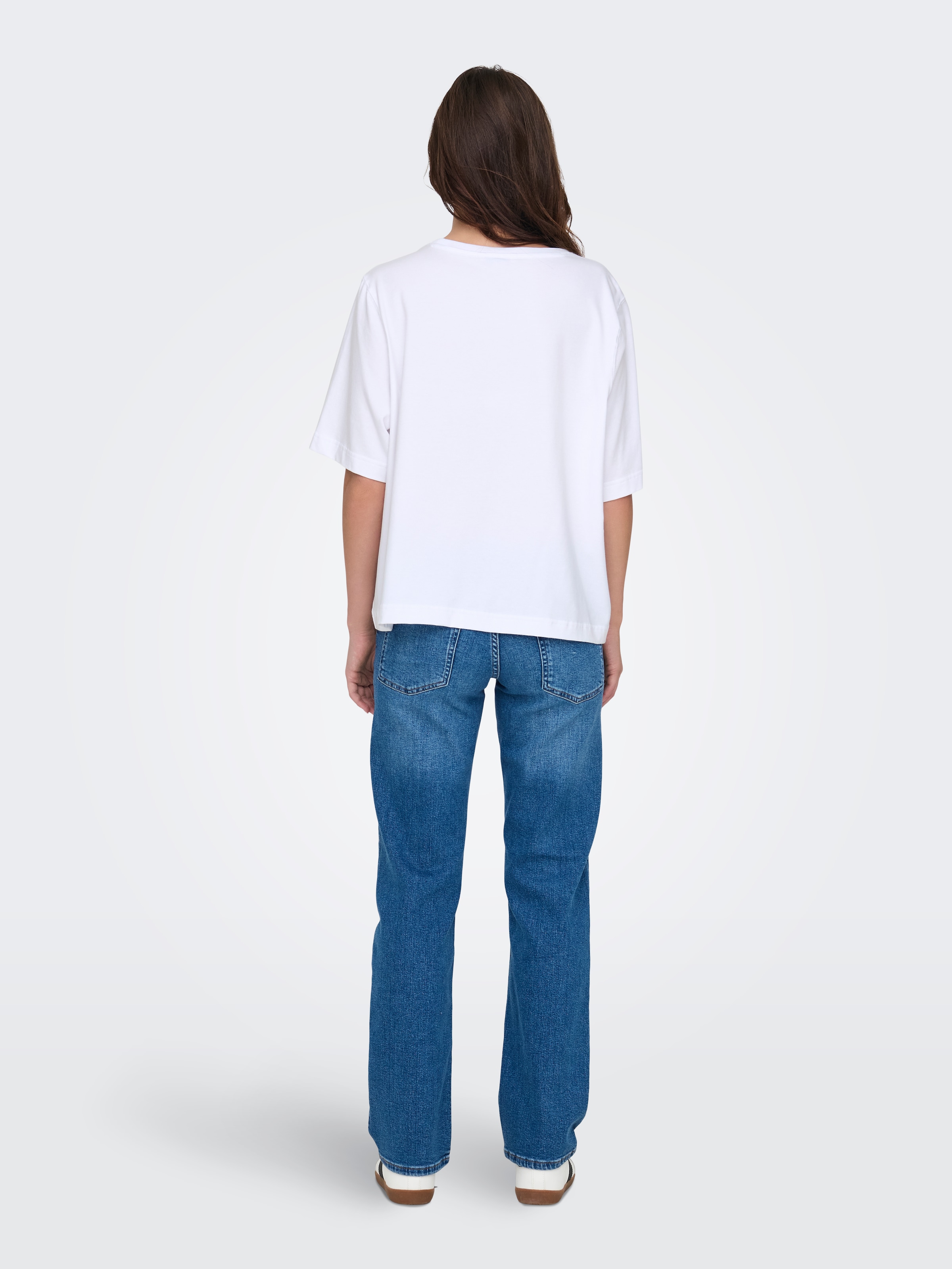 ONLY T-shirt à manches courtes »ONLLINA S/S BOXY TEE JRS« Baumwollmischung, loose fit