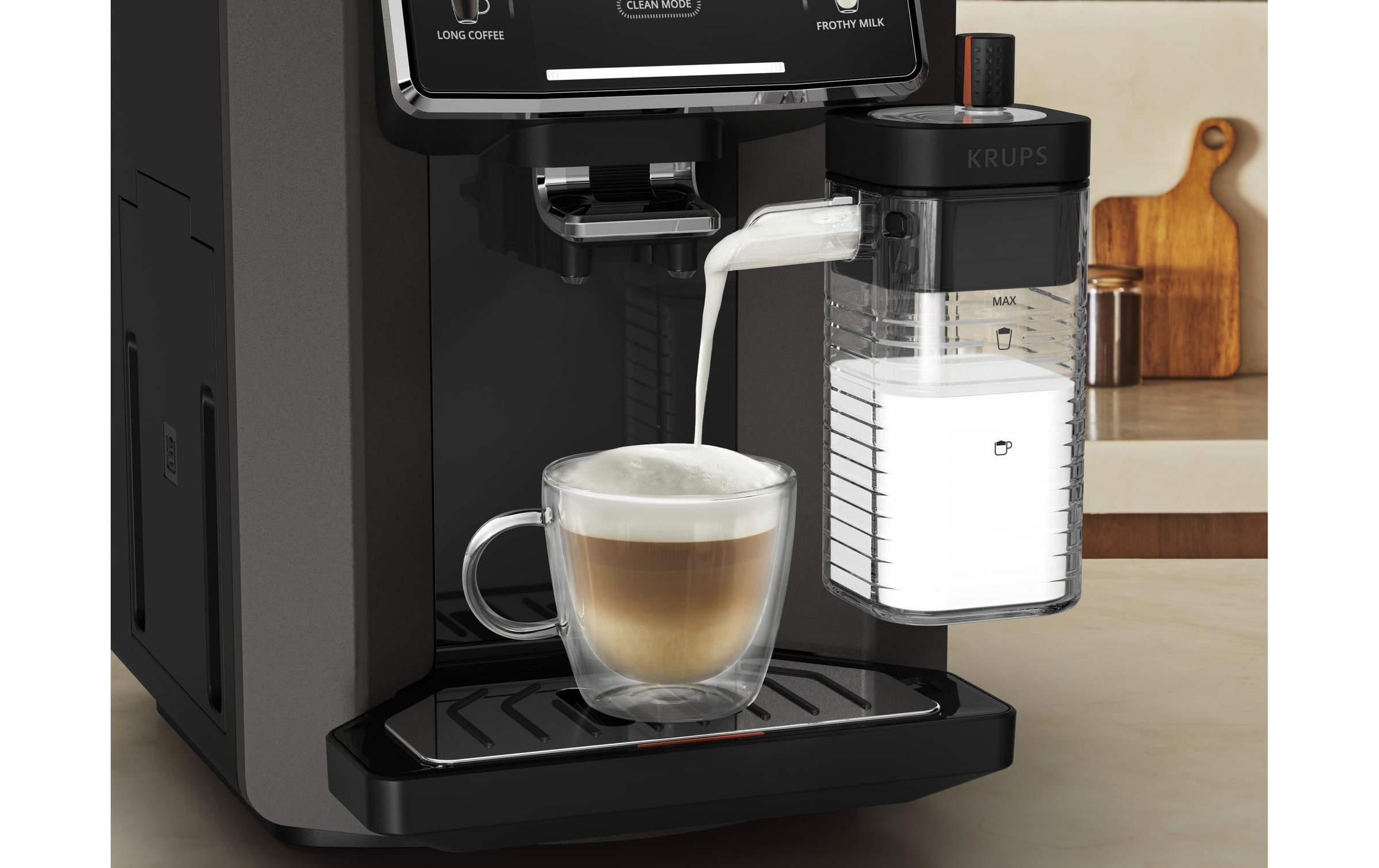 Krups Machine à café automatique »EA9128D Sensation Milk« 6 Kaffee- und Milchspezialitäten, aut. Reinigung, Metall-Brühgruppe