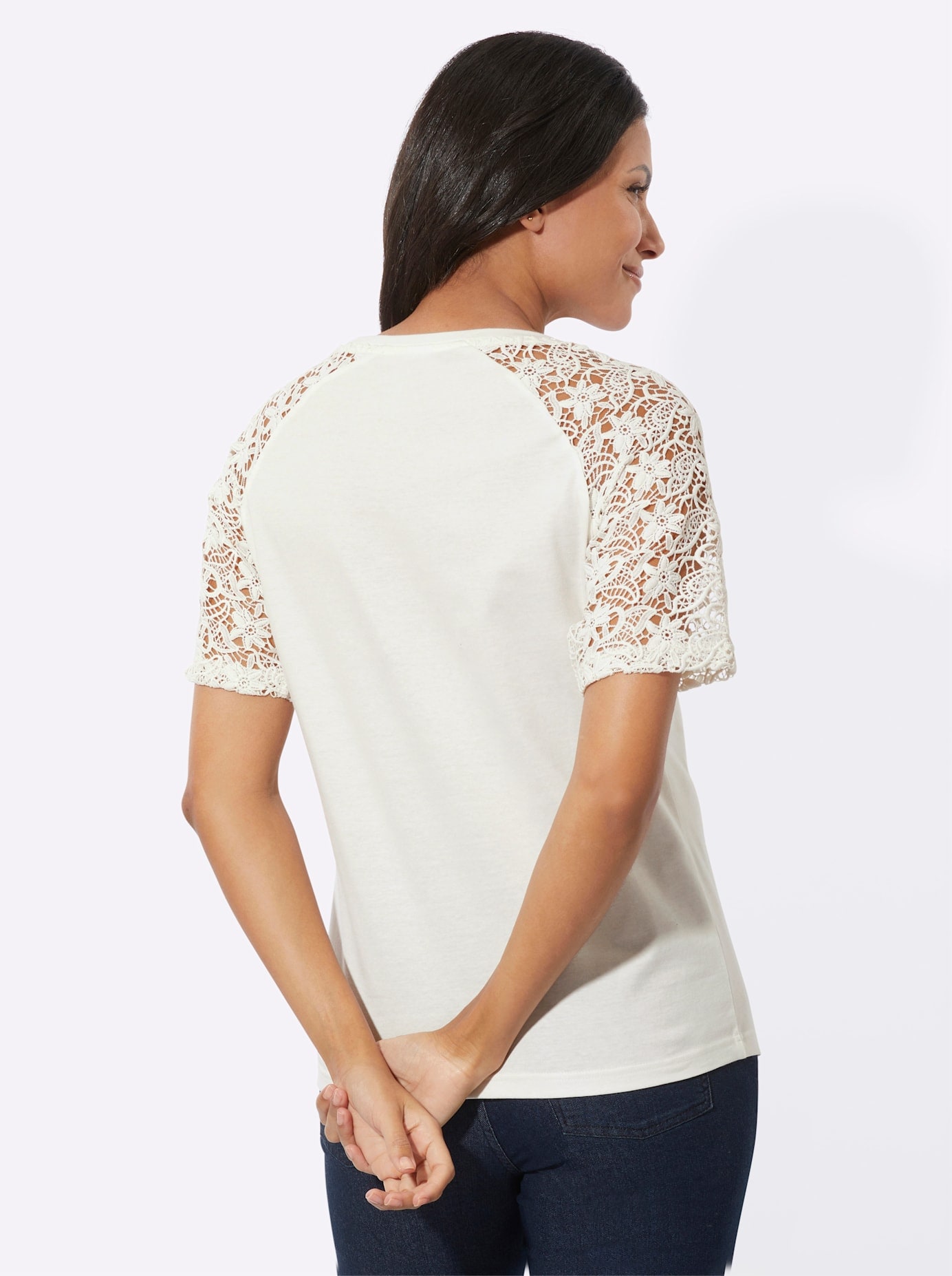 Spitzenshirt »Spitzenshirt«, (1 tlg.)