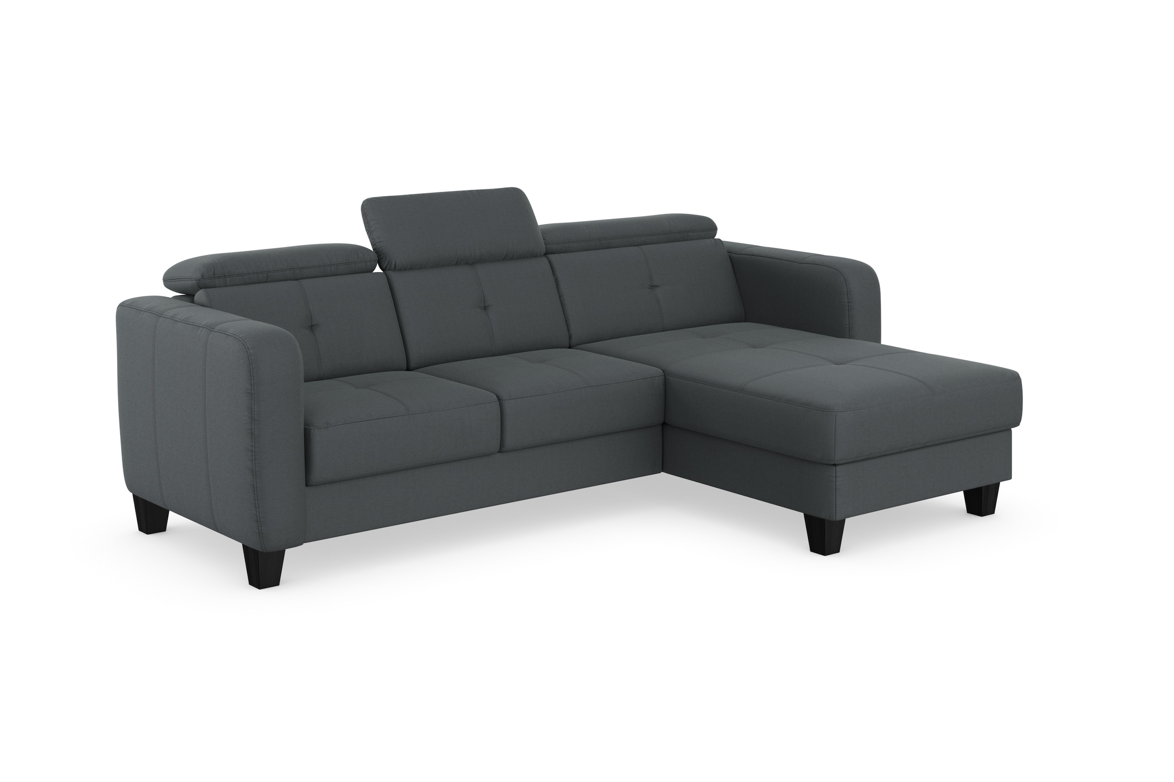 sit&more Canapé d'angle »Belluci L-Form« inklusive Federkern, wahlweise mit Bettfunktion und Bettkasten