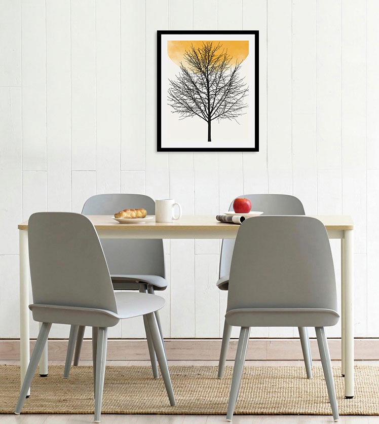queence Bild »Bloom«, Baum-Baumbilder-Pflanzen-Pflanzenbilder-Sonnenaufgang, (1 St.), gerahmt