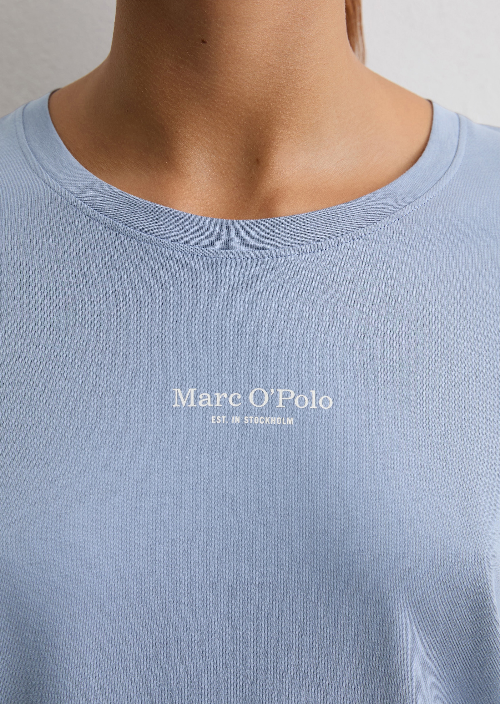 Marc O'Polo Langarmshirt, Rundhalsausschnitt, langärmelig, leicht