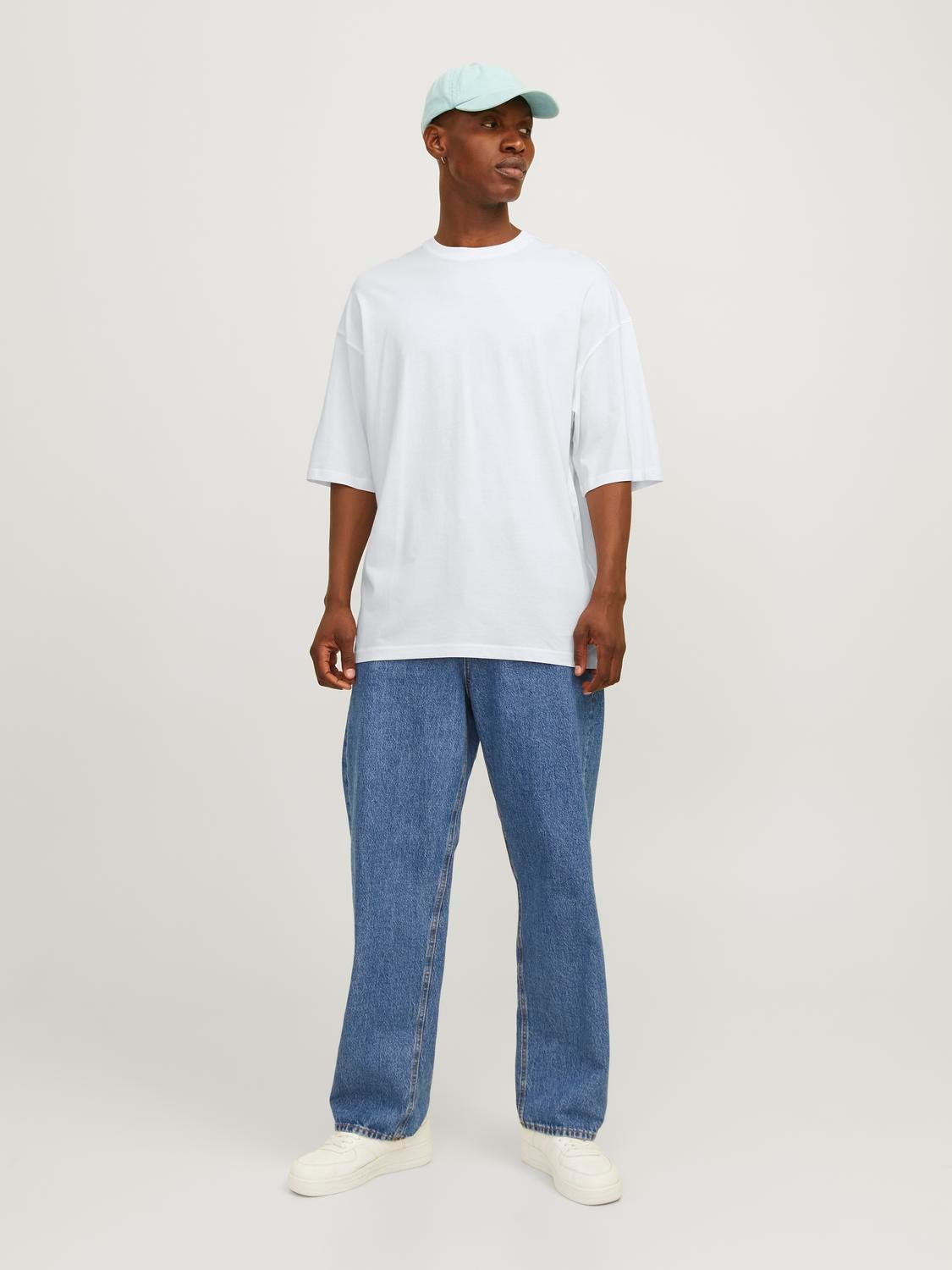 Jack & Jones Rundhalsshirt »JJECHARGE TEE O-NECK NOOS«, mit Rundhalsausschnitt