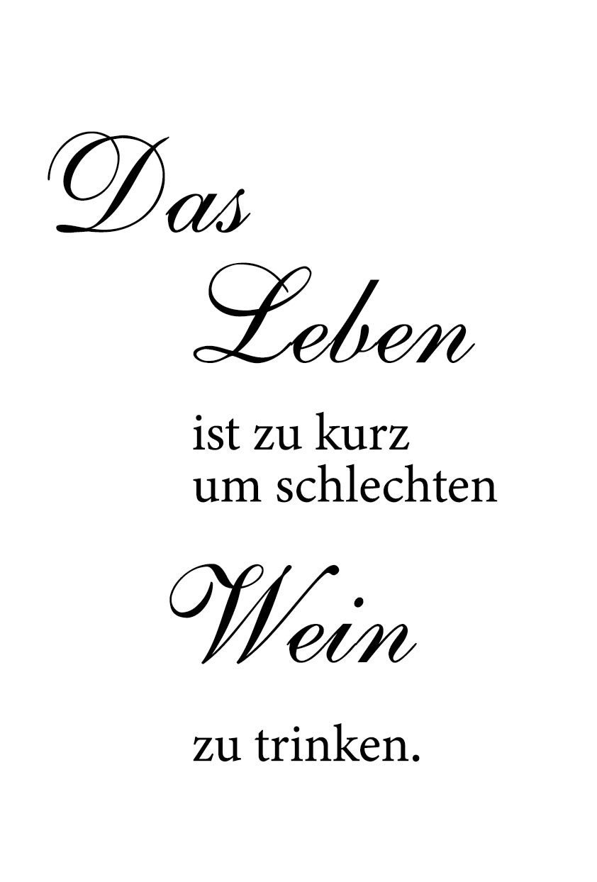 Image of queence Wanddekoobjekt »Leben und Wein«, Motiv auf Stahlblech gedruckt bei Ackermann Versand Schweiz