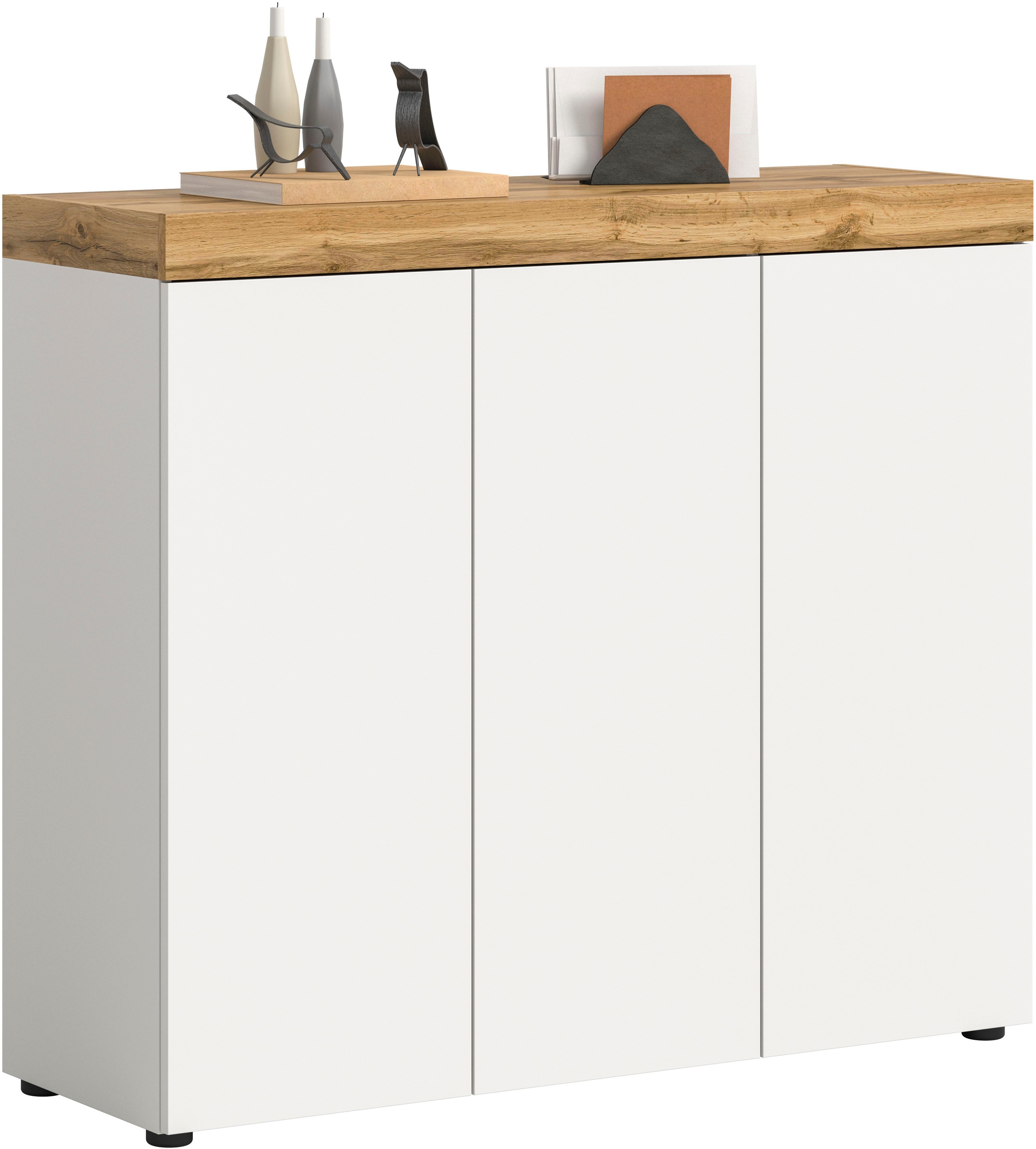 Image of GOODproduct Schuhschrank "MAMBO, Breite 115cm, stehend & hängend, push-2-open" 2 farbige Ausführung, 1 Stk. tlg. Schuhschrank, Schuhkommode, Flur, Diele