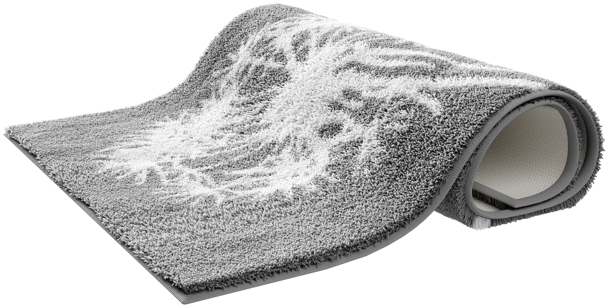 Grund Badematte »Pusteblume, Badvorleger, Badezimmer Teppich, sehr weich« Höhe 20 mm rutschhemmend beschichtet fussbodenheizungsgeeignet | schnell trocknend weiche Haptik, auch als 2-teiliges Set erhältlich, Made in Europe