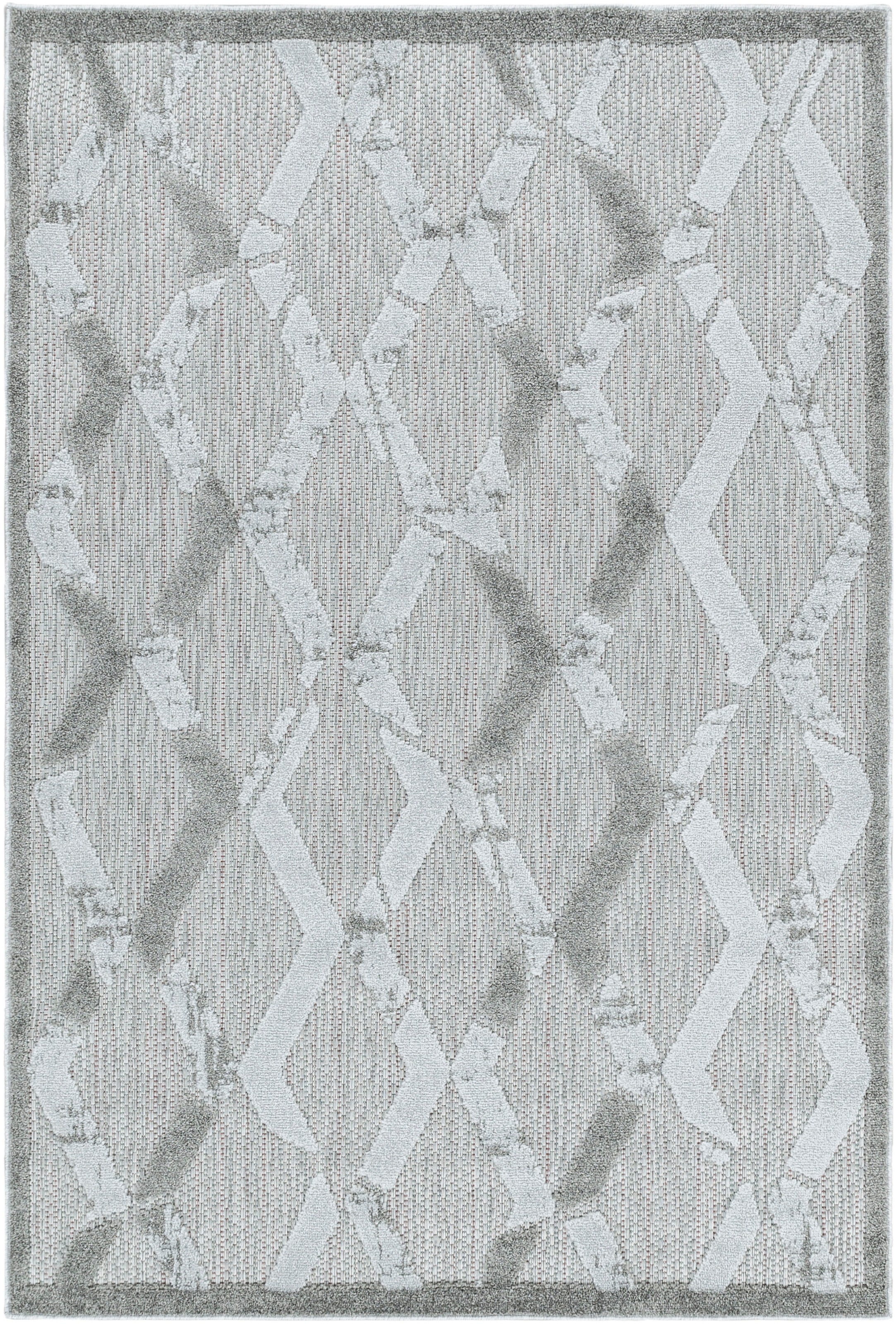 Ayyildiz Teppiche Teppich »BAHAMA 5158«, rechteckig, 8 mm Höhe, Läufer, Flachflor mit Hoch-Tief-Struktur, In-und Outdoor geeignet