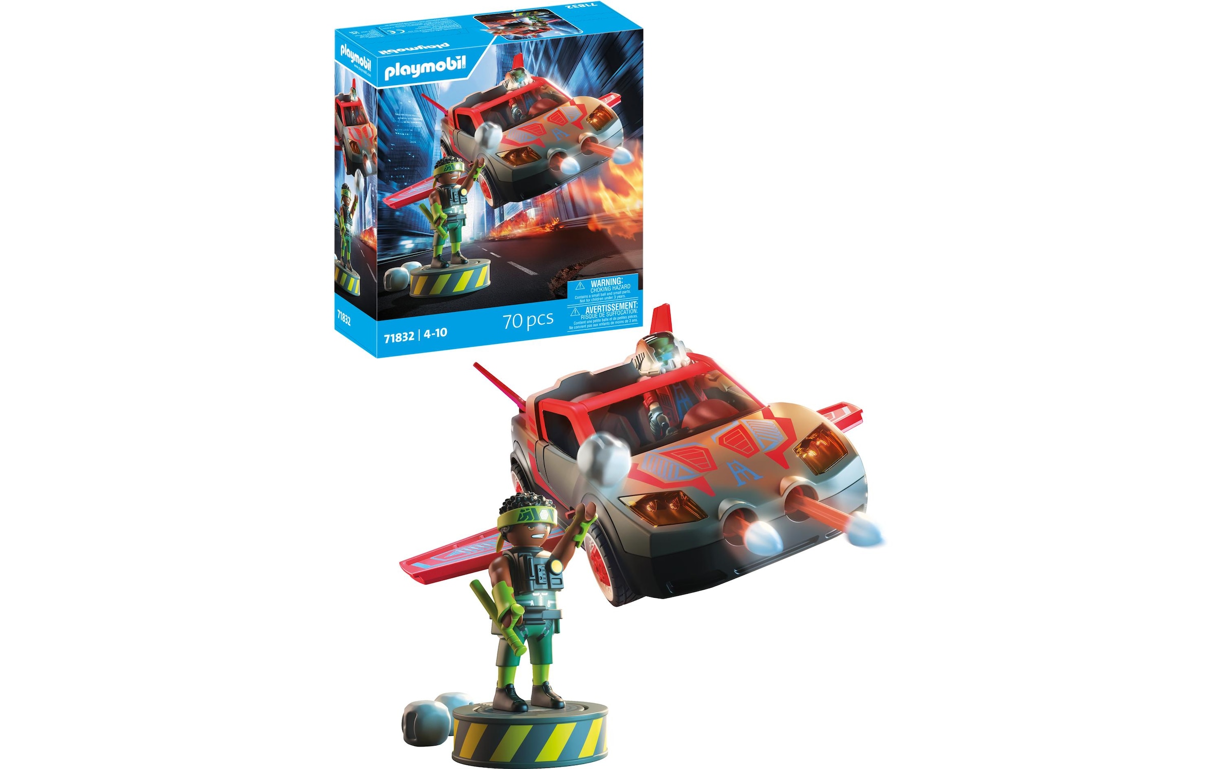 Playmobil® Konstruktions-Spielset »Helden-Multifunktionsfahrzeug (71832), Heroes« Made in Europe