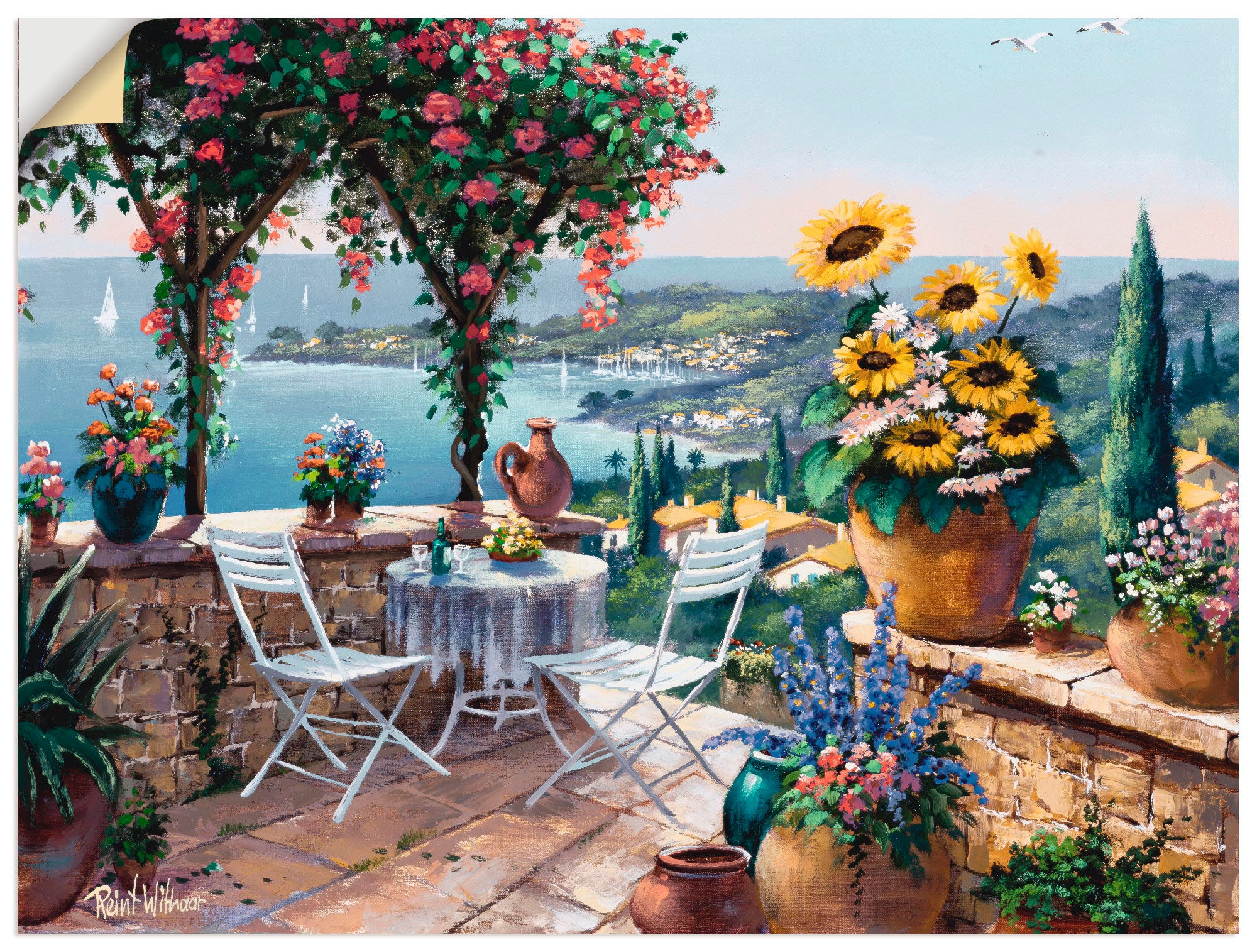 Image of Artland Wandbild »Momente der Meditation«, Garten, (1 St.), in vielen Grössen & Produktarten -Leinwandbild, Poster, Wandaufkleber / Wandtattoo auch für Badezimmer geeignet bei Ackermann Versand Schweiz