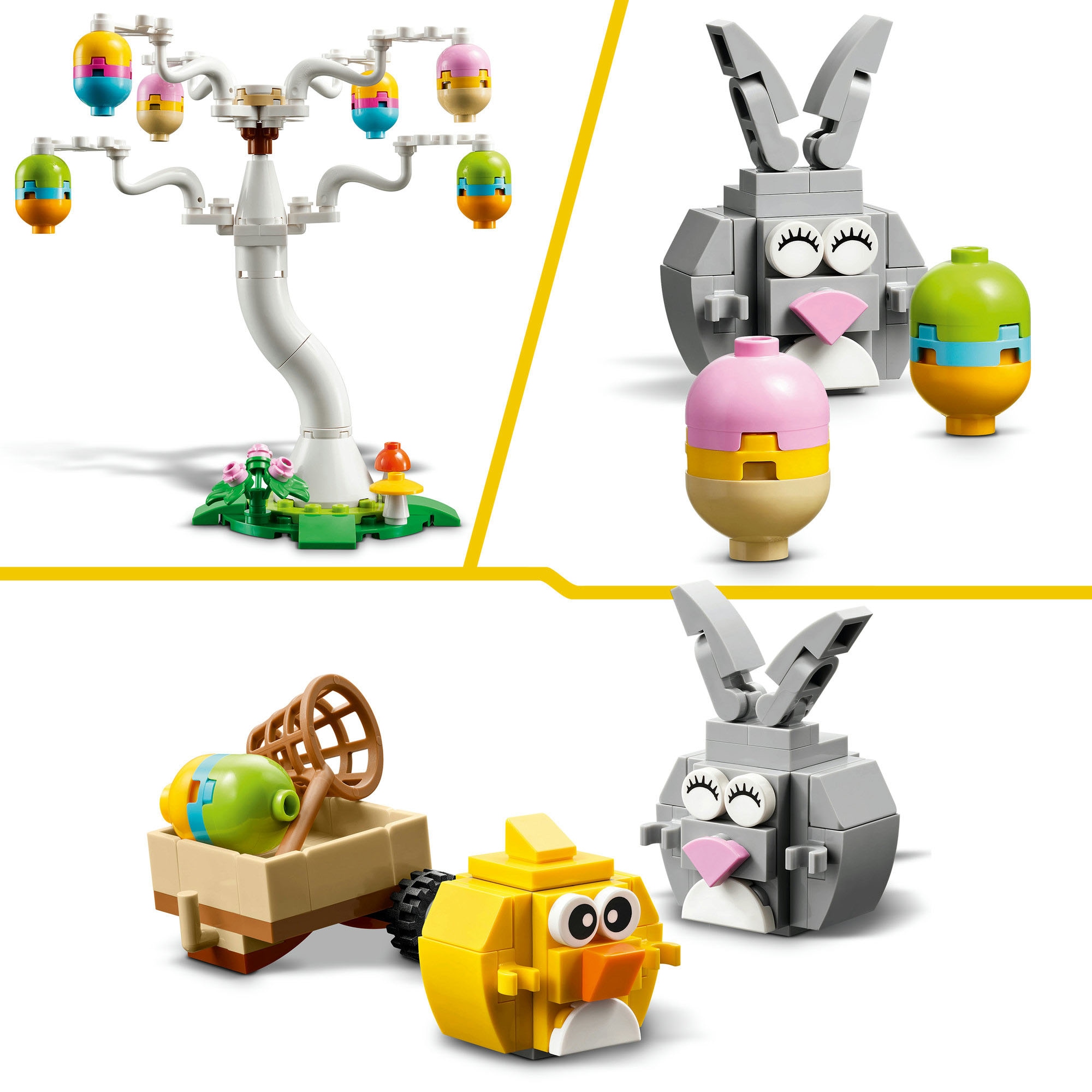 LEGO® Konstruktionsspielsteine »Osterhase und Ostereiersuche (40808), LEGO Iconic« Made in Europe