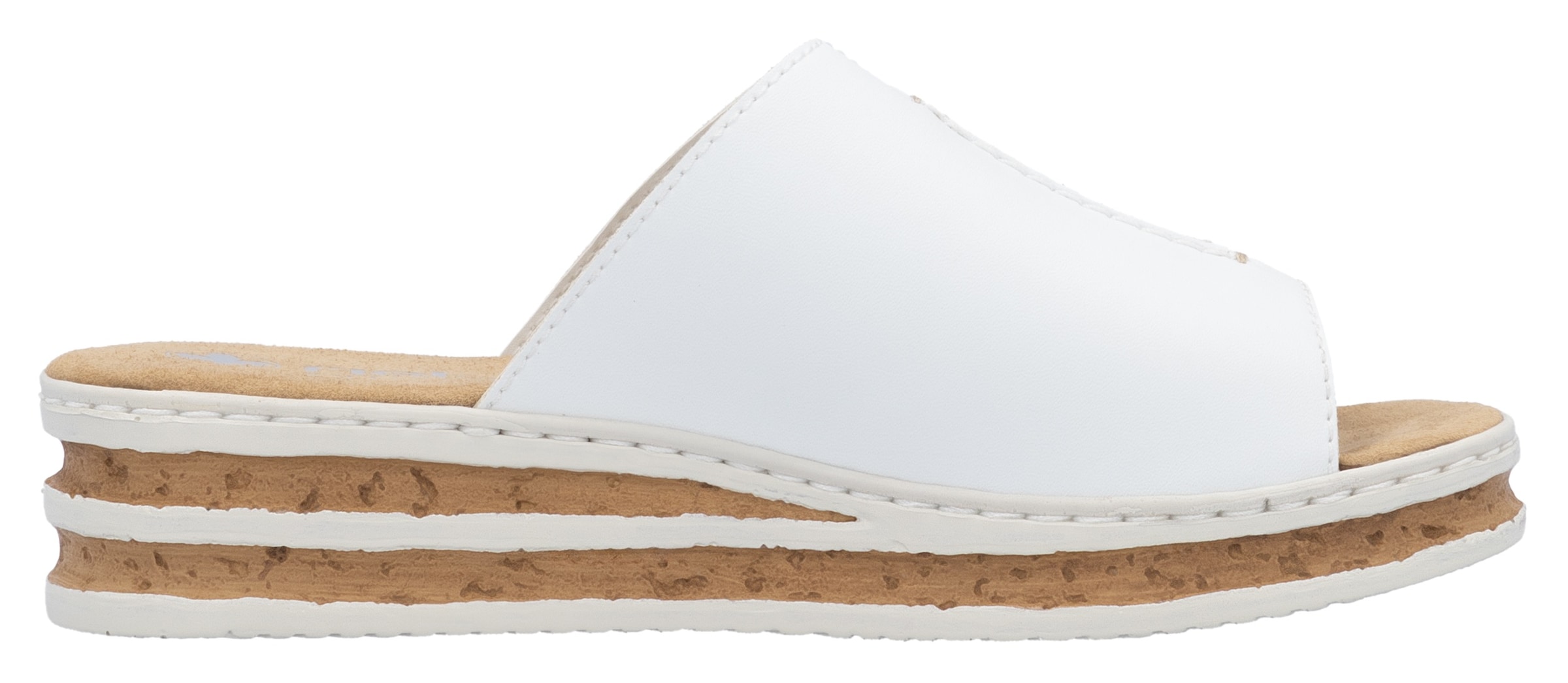 Rieker Pantolette compenséesd  chaussure d’été, chausson, talon compensé, à enfiler