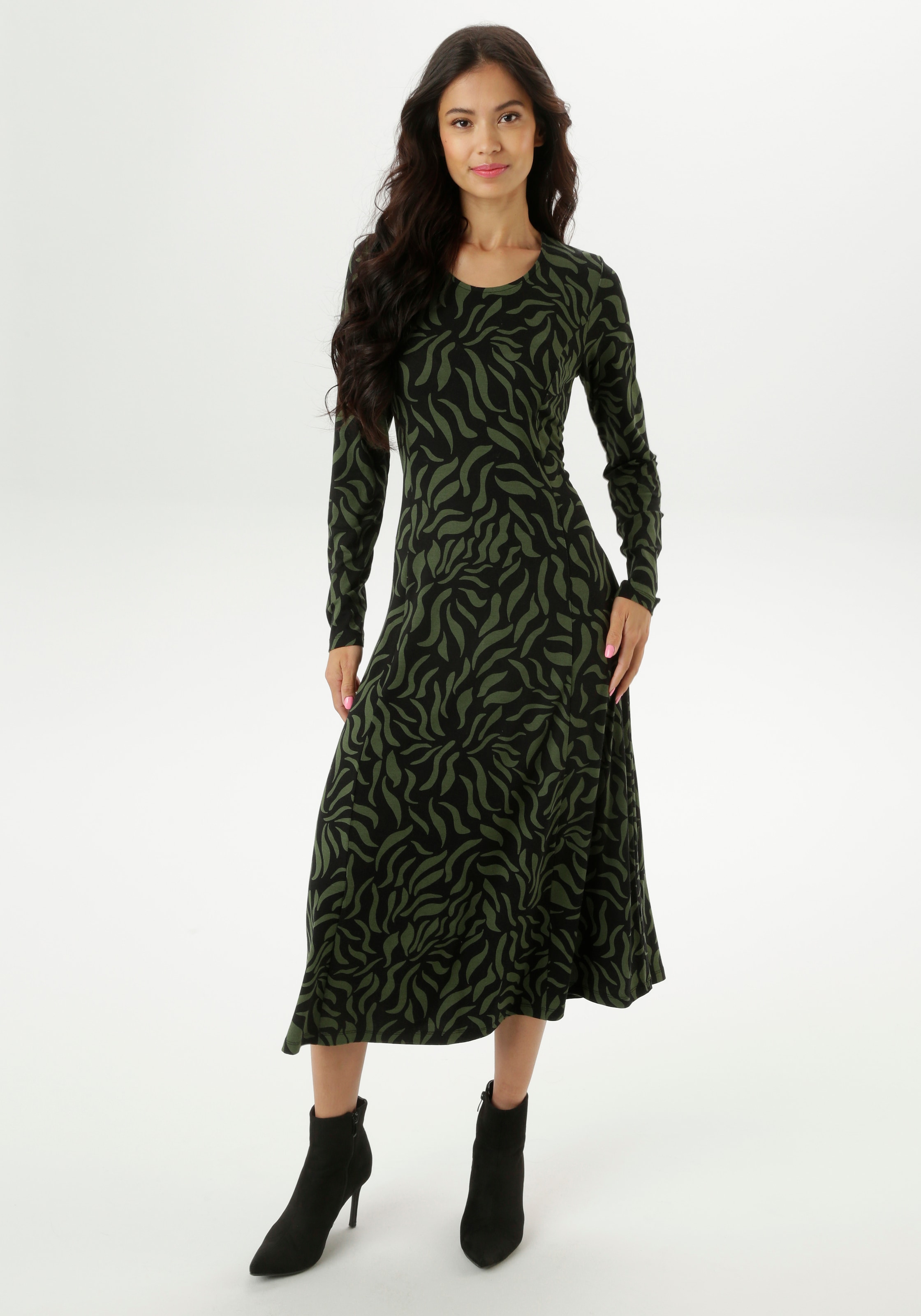 Image of Aniston SELECTED Midikleid in leichter A-Linien-Form
