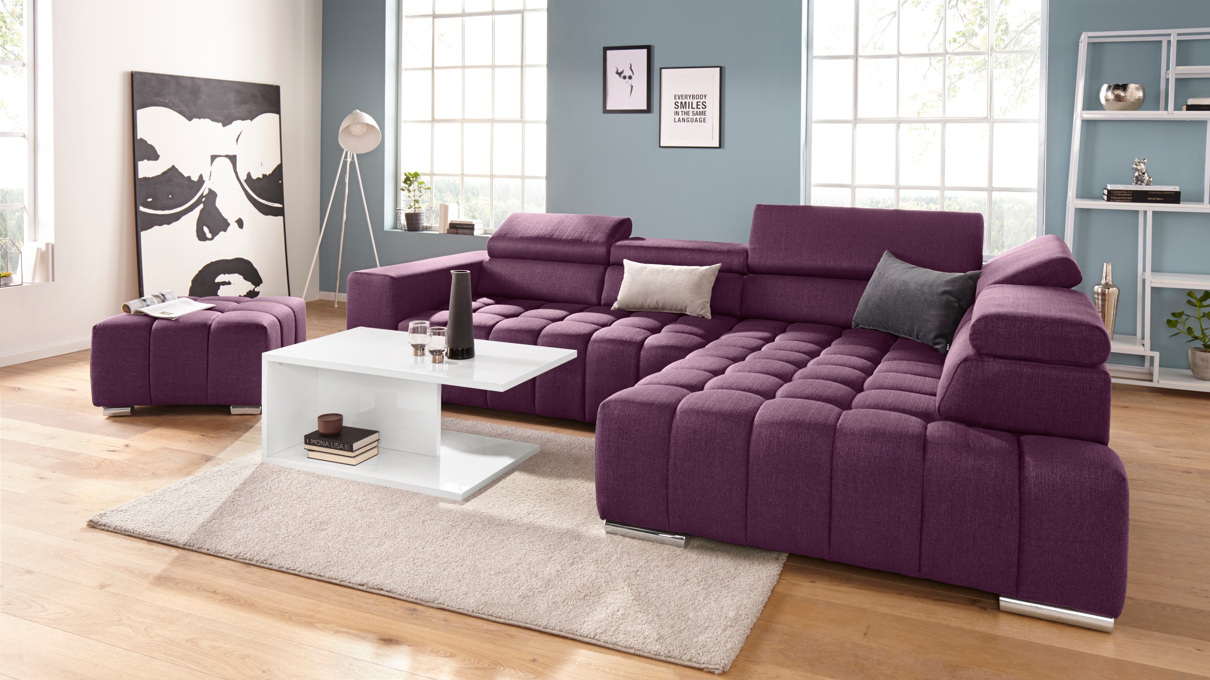 exxpo - sofa fashion Hocker »Elias hochwertig und elegant, mit tollem Sitzkomfort«