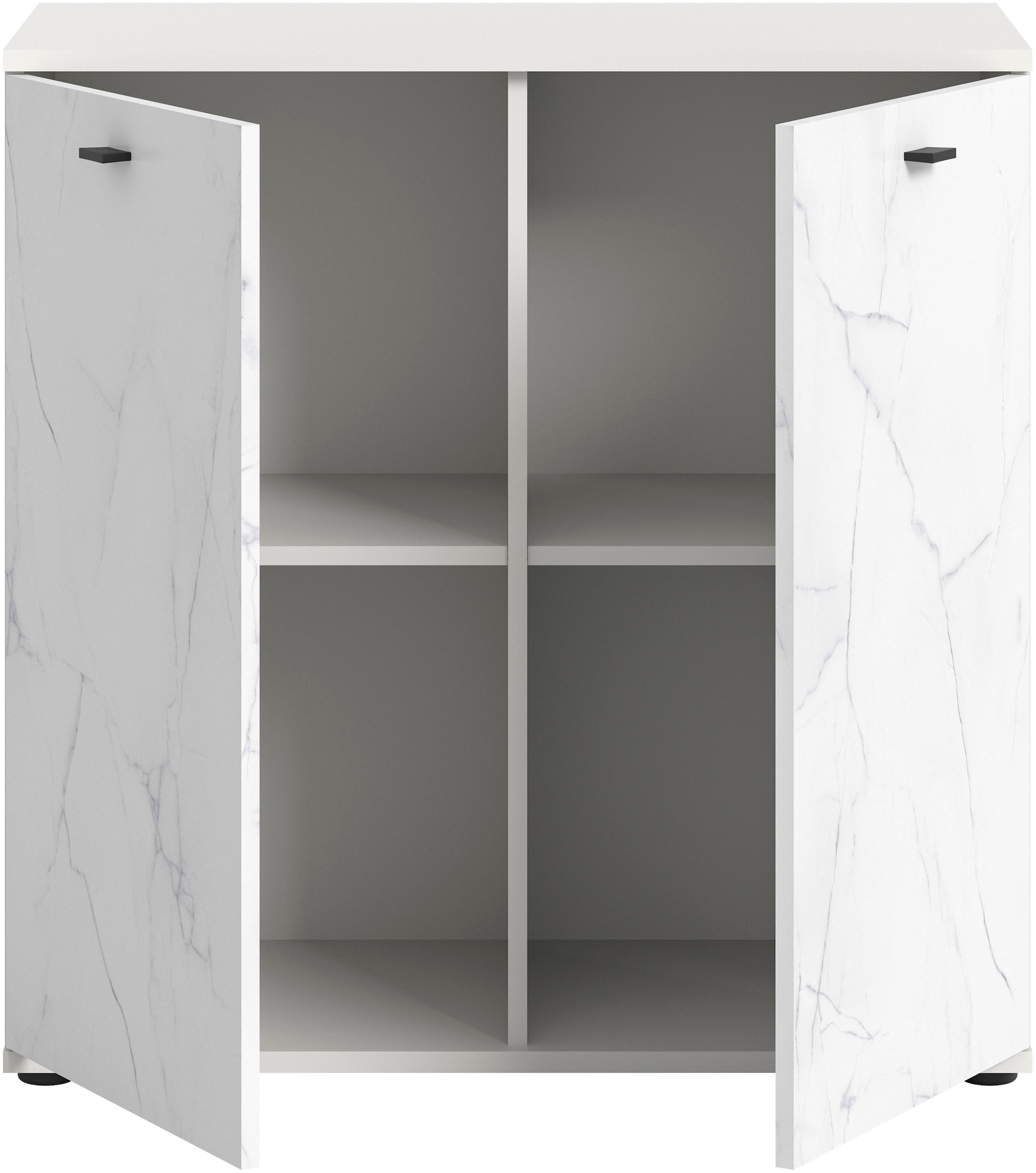 INOSIGN Kommode »CALCOLO, Breite 86 cm, 2 Türen mit Soft-Close-Funktion, 4 Fächer«, Anrichte,Sideboard, Schrank