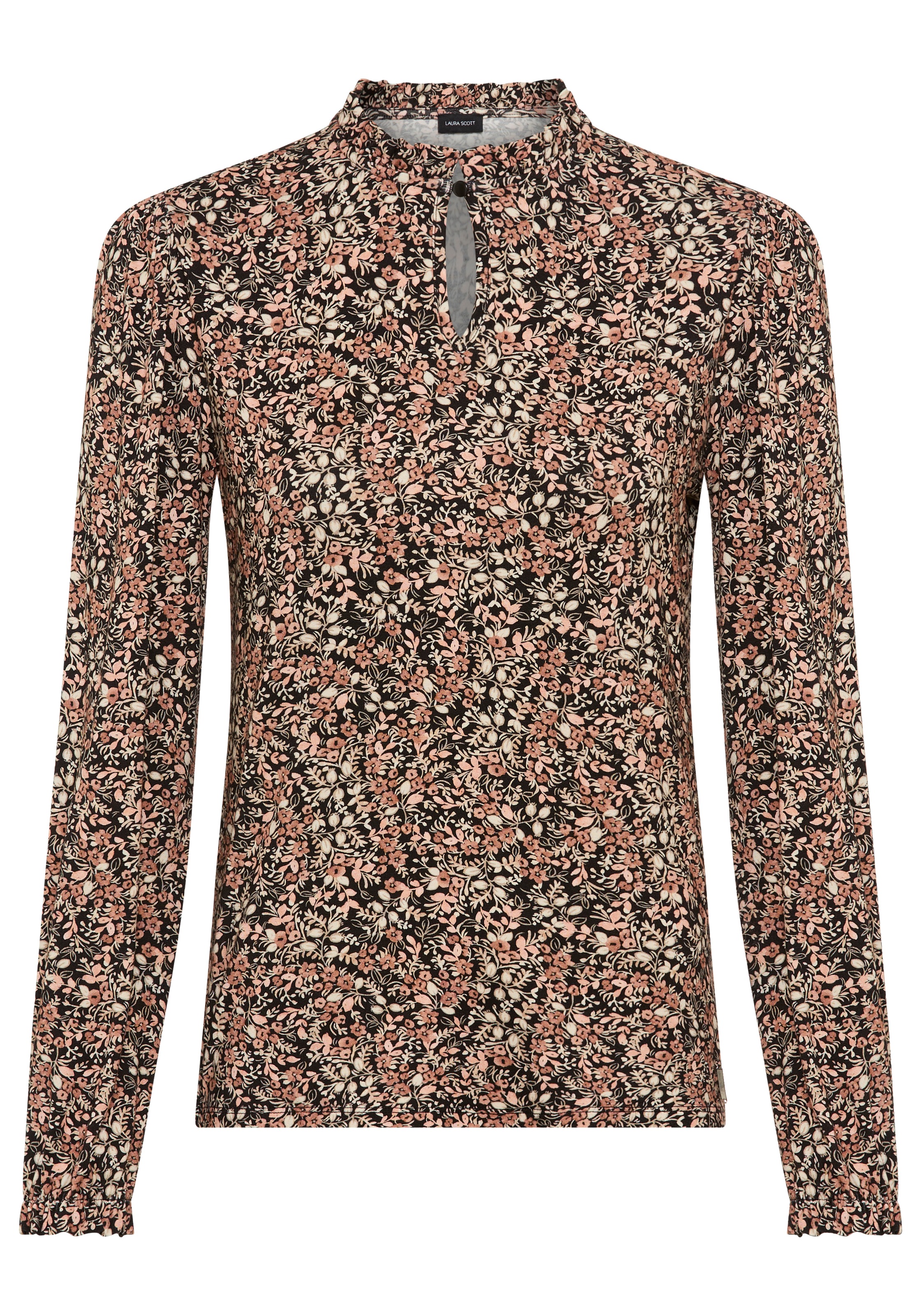 Laura Scott Longsleeve, mit Rüschen und Blümchen-Muster - NEUE KOLLEKTION
