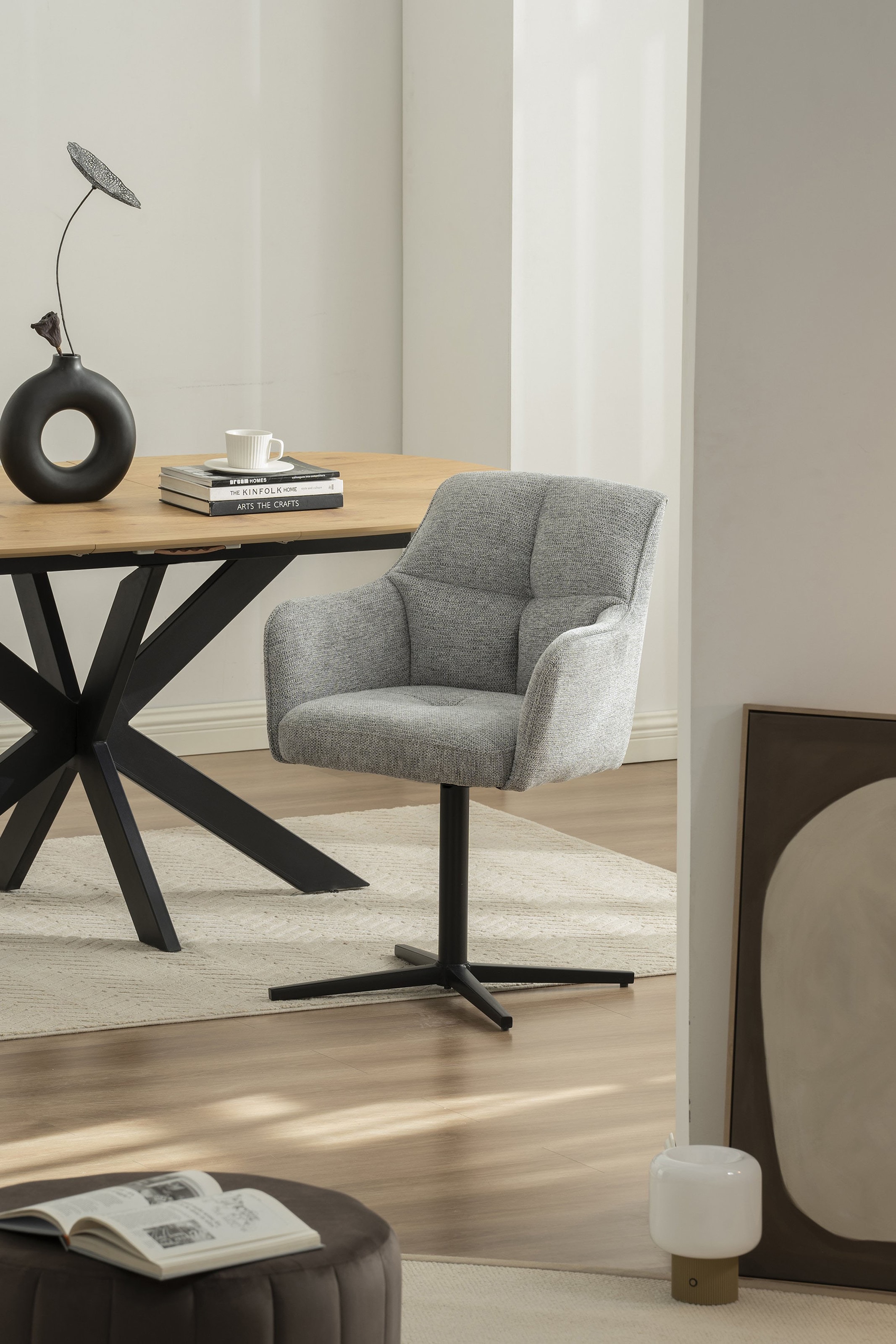 byLIVING Chaise de salle à manger »MEXICO« (Ensemble) 2 cuis360° drehbar, Taschenfederkern, Doppelte Aufpolsterung im Rücken