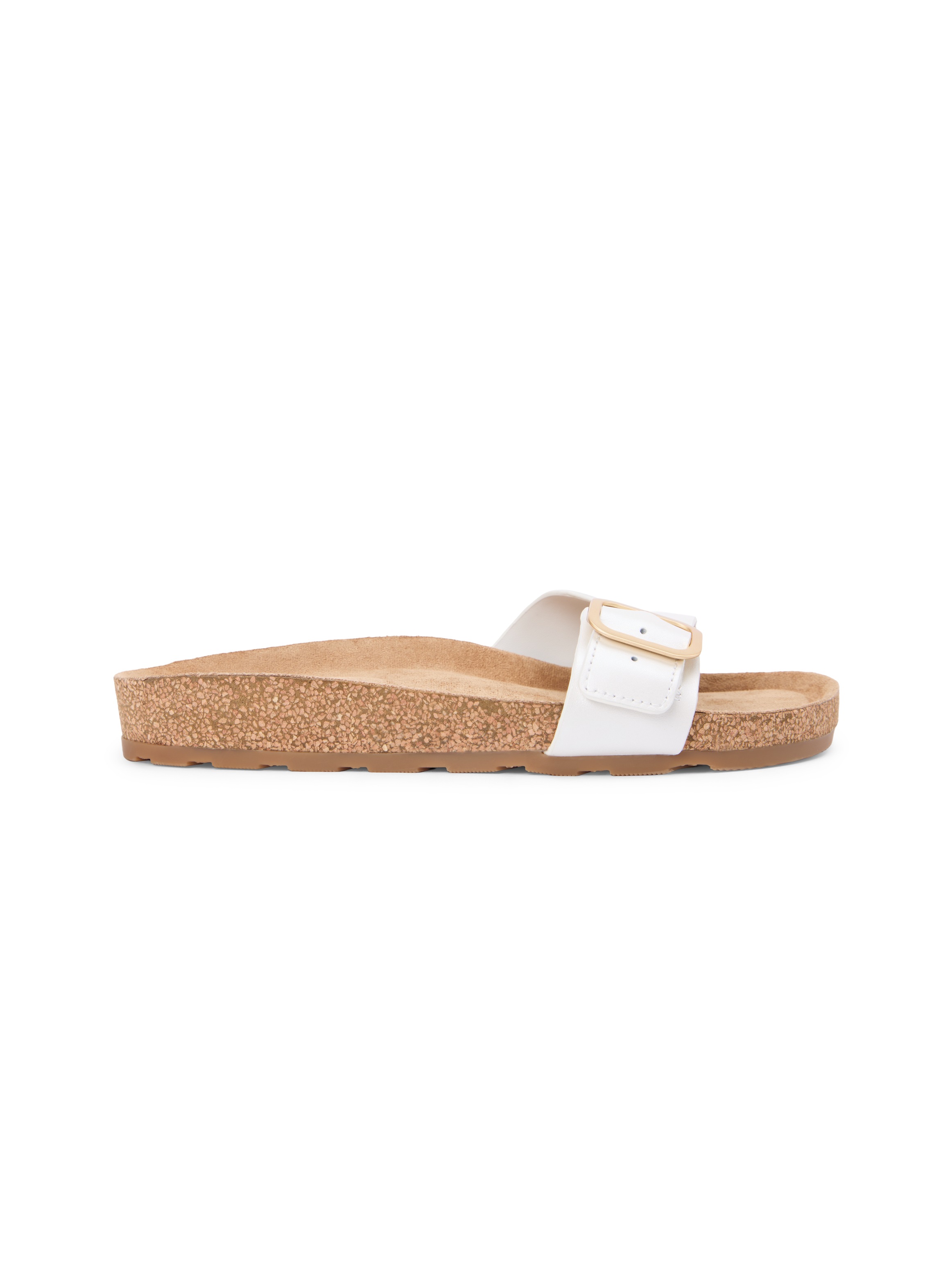 Tommy Hilfiger Pantolette »TH CLASSIC CORK SANDAL PEARL LTH«  Strandschuh, Pool Slides, Flat mit Logoemblem