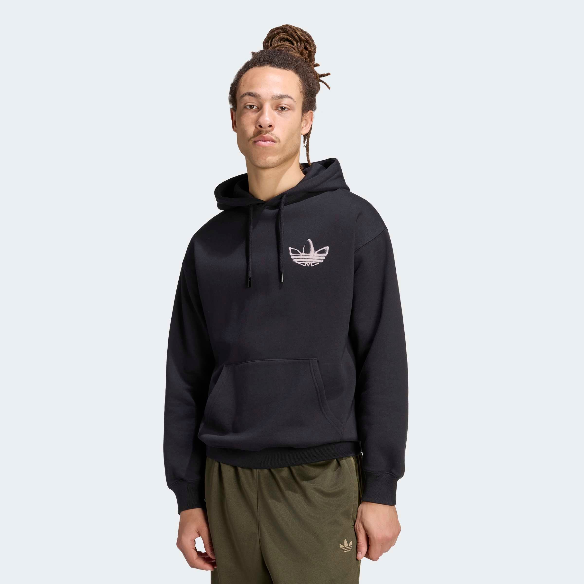 Image of adidas Originals Kapuzensweatshirt "POWDER TONGUE HOODIE", mit sportlichem Stil, ohne Verschluss