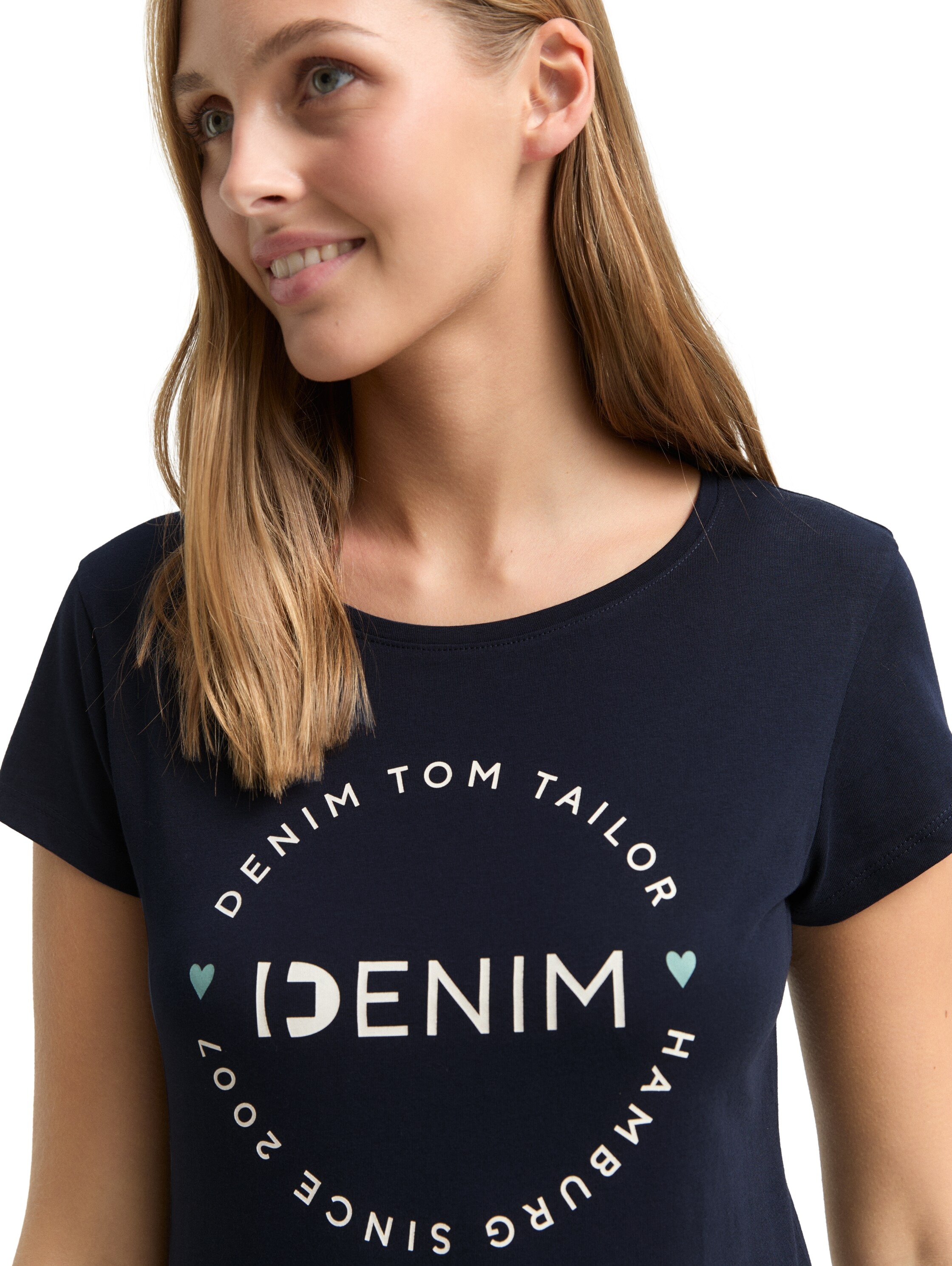TOM TAILOR Denim T-Shirt Packung, 2-er Pack, 2 Stk. tlg.