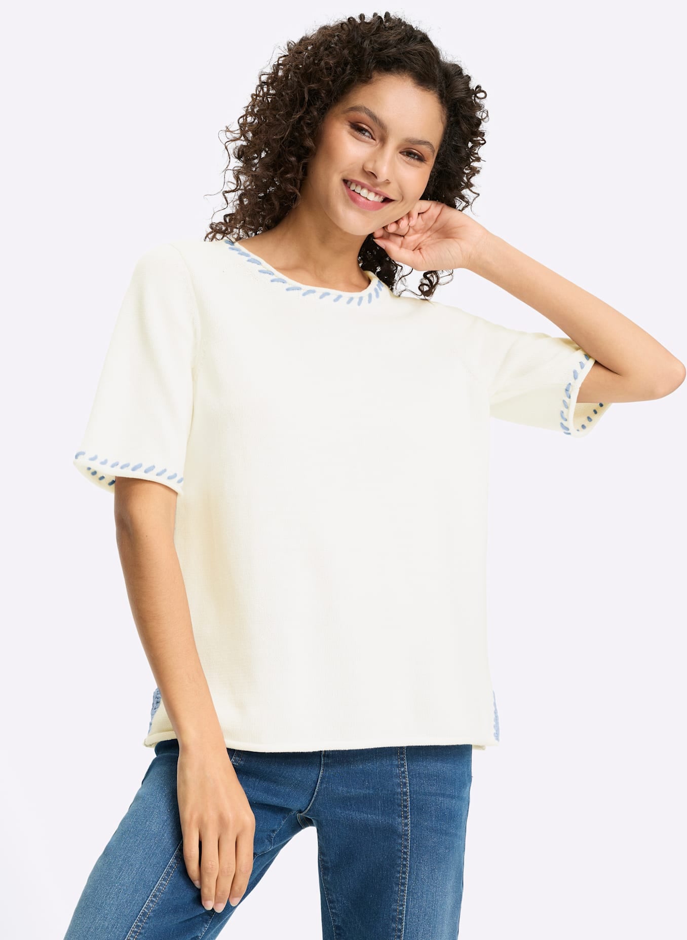 heine Kurzarmpullover »Halbarm-Pullover«