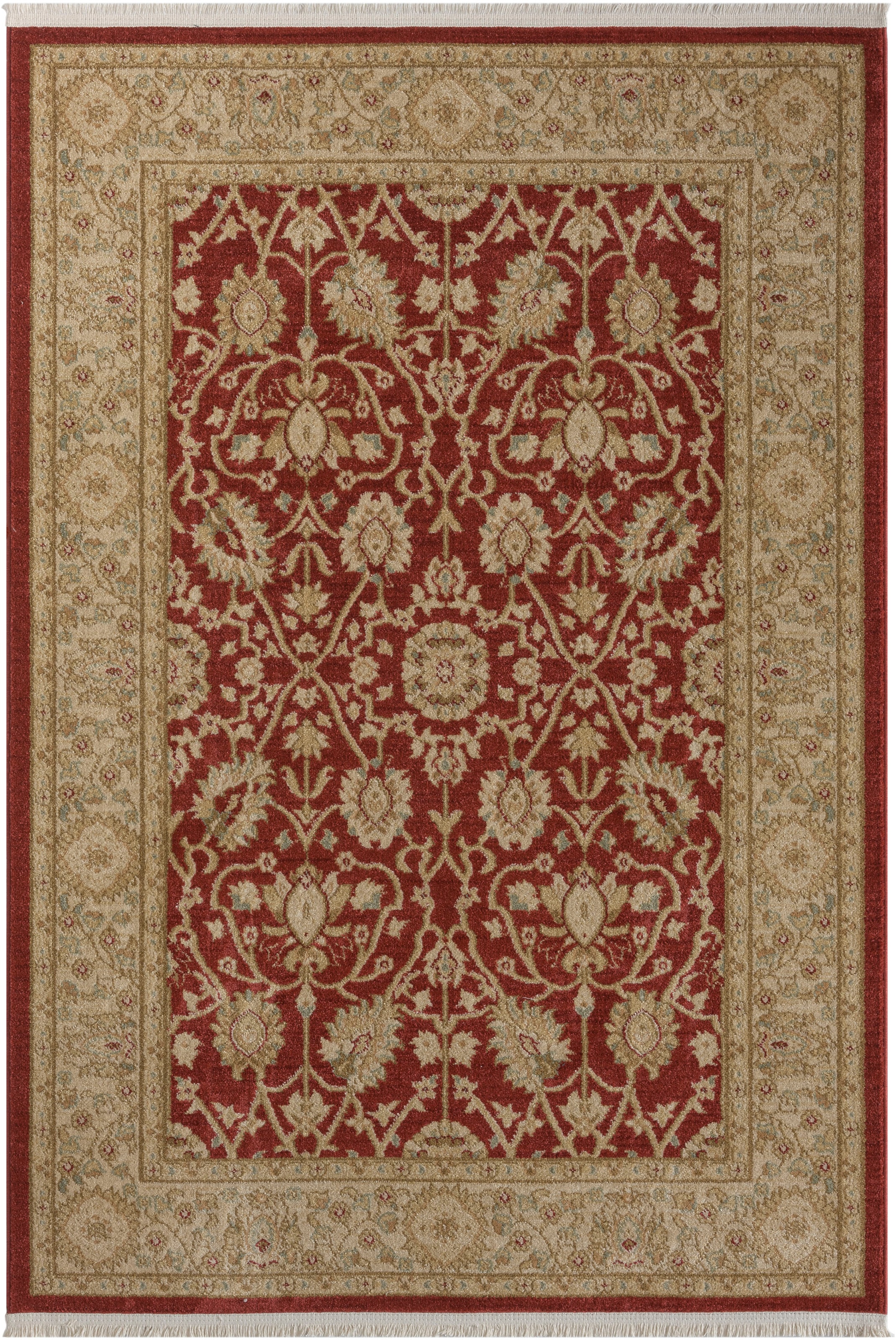 Myflair Möbel & Accessoires Teppich »Maryam 1, LAGERRÄUMUNG!« rechteckig 7,5 mm Höhe Kurzflor, Orient Optik, edler Glanz, mit Fransen, besonders weich