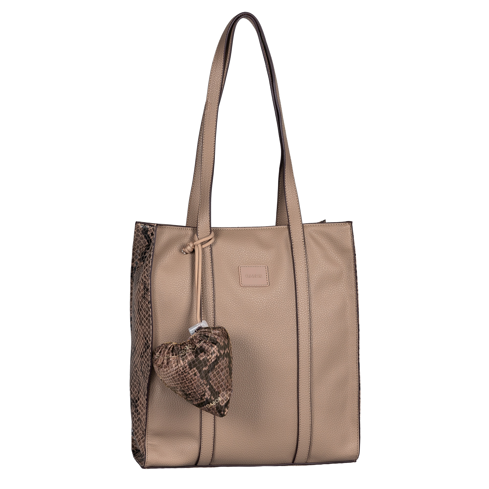 Image of Gabor Shopper "Elfie Luxe" Damen Handtasche mit Leopardenoptik mit Pouch-Anhänger