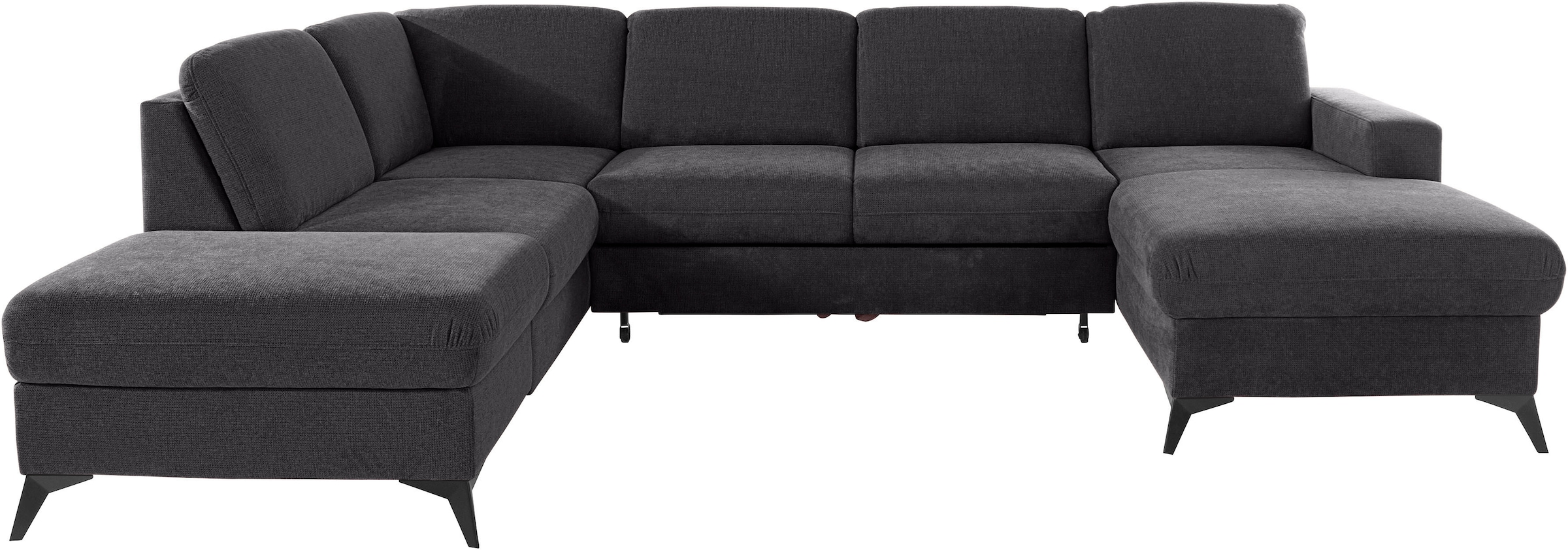 Places of Style Wohnlandschaft »Lolland U-Form«, Wahlweise mit Bettfunktion und Stauraum, auch mit abwischbarem Bezug