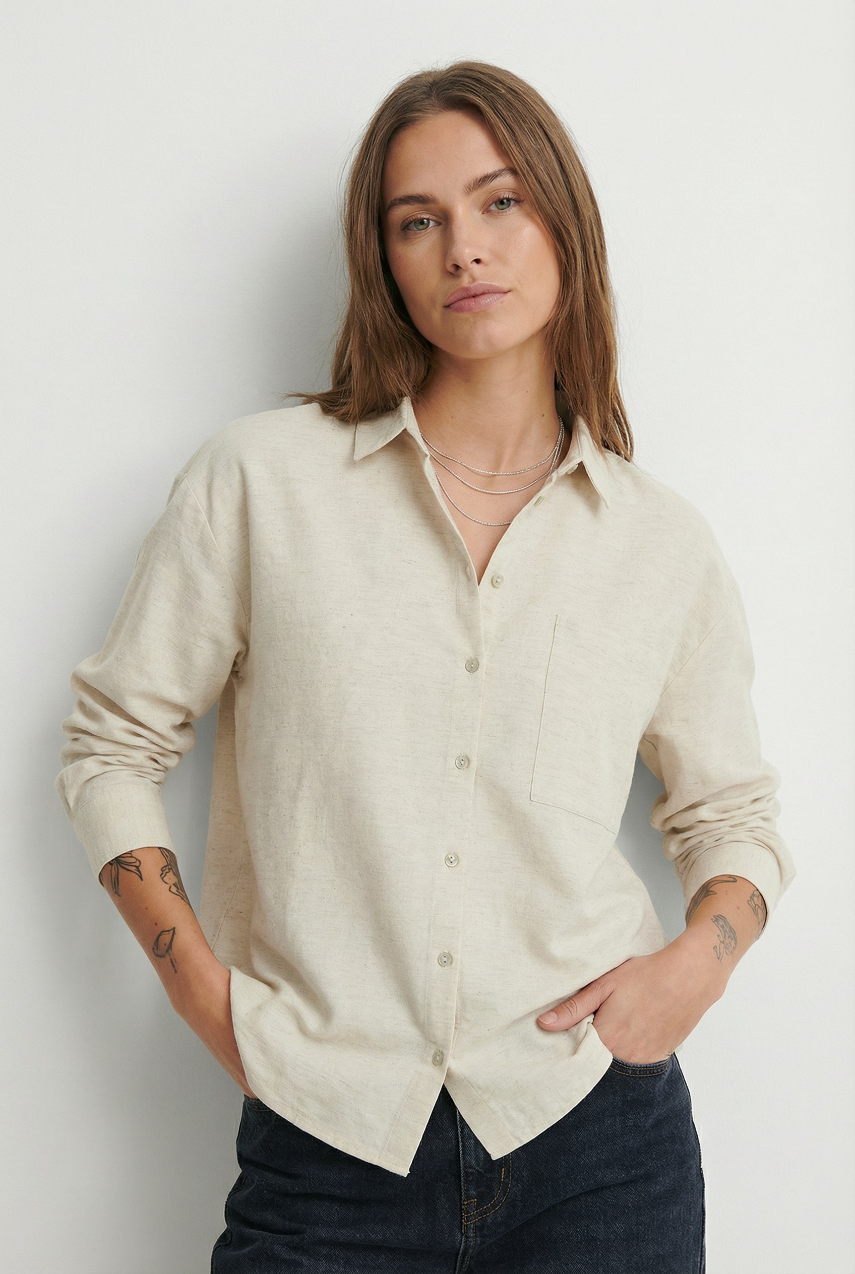 Image of Vila Langarmbluse "VIPRISILLA L/S LOOSE SHIRT - NOOS"