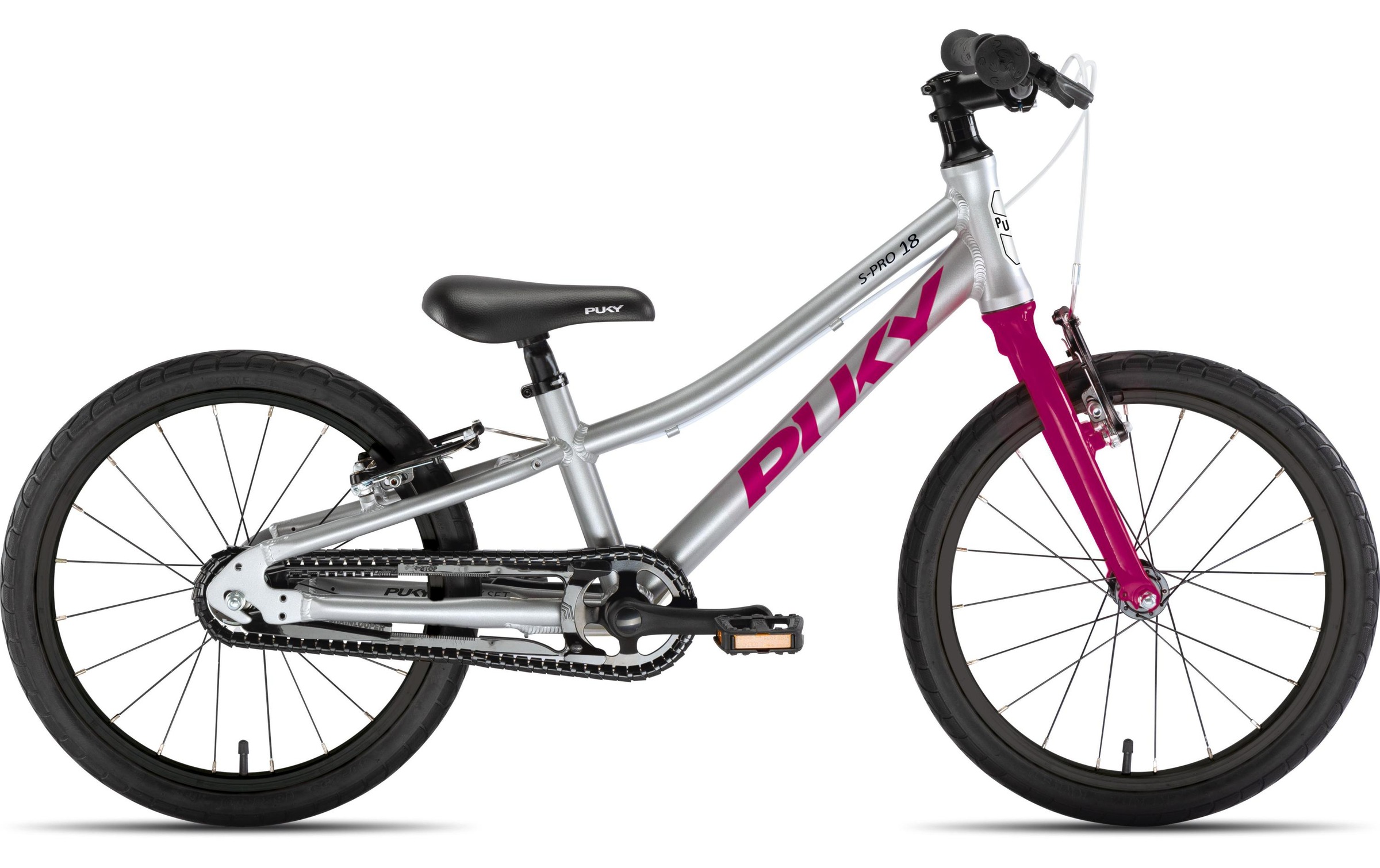Image of Puky Kinderfahrrad »S-Pro 18-1 Alu Silberfarben«, Handbremse, Höhenverstellbarer Sitz, Pedalen bei Ackermann Versand Schweiz