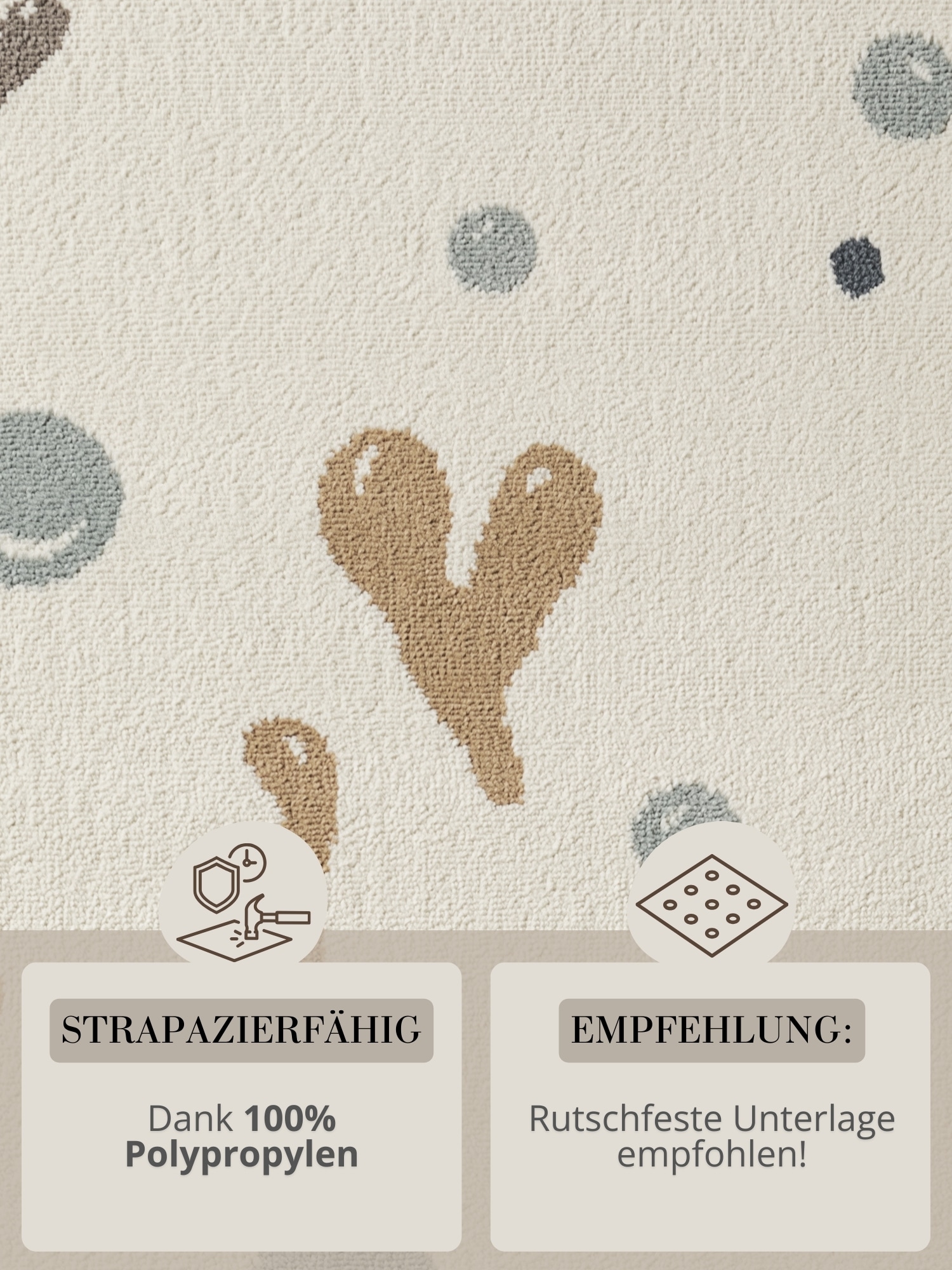 HANSE Home Kinderteppich »Moby« rechteckig 10 mm Höhe Pflegeleicht, Weich, Kinderzimmer, Spielteppich, Spielunterlage