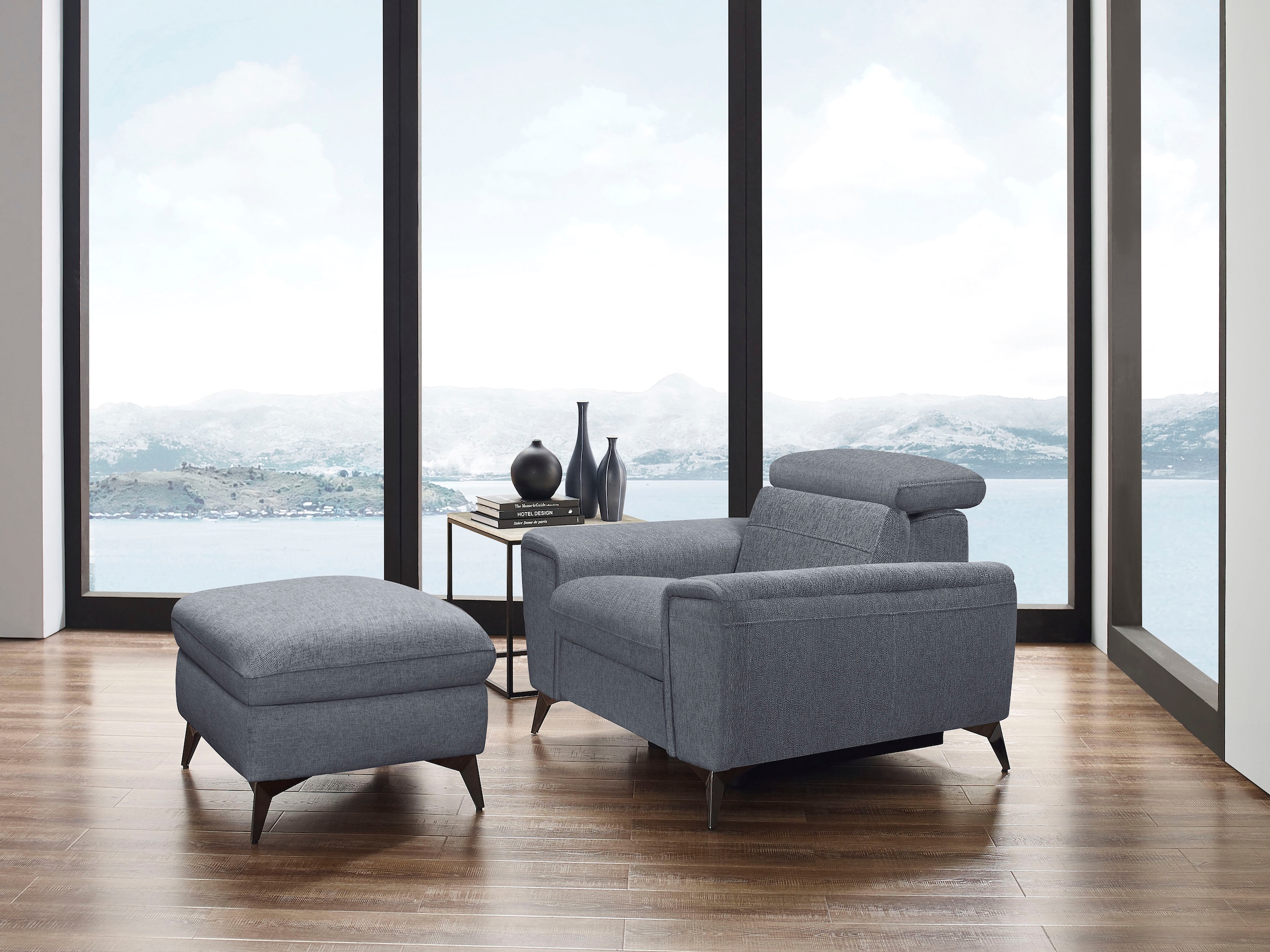 Places of Style Sessel »Theron«, elektrische Relaxfunktion, USB-Anschluss, manuelle Kopfteilverstellung
