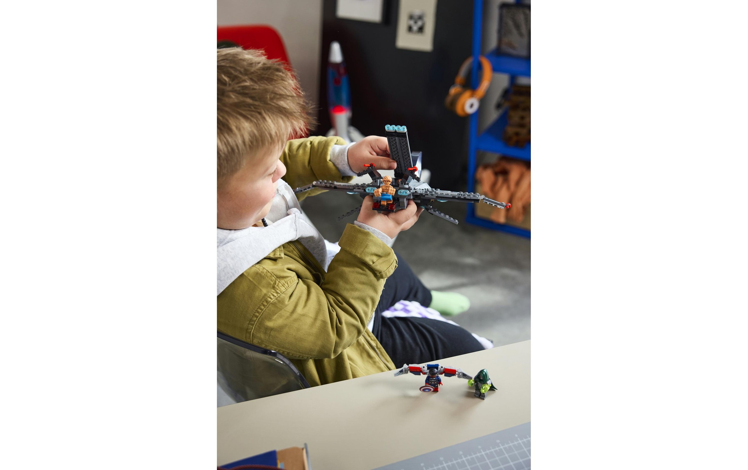 LEGO® Konstruktionsspielsteine »Avengers: Doomsday Quinjet Marvel Super Heroes Bausatz«